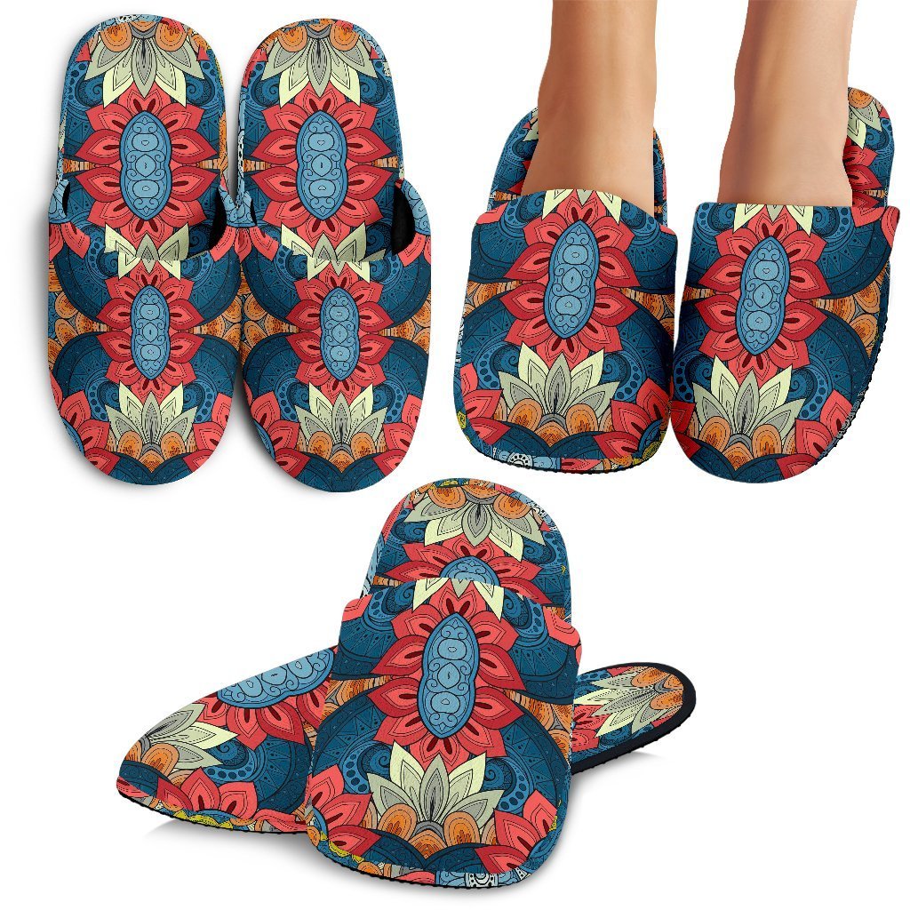 Native Tribal Bohemian Pattern Print Slippers