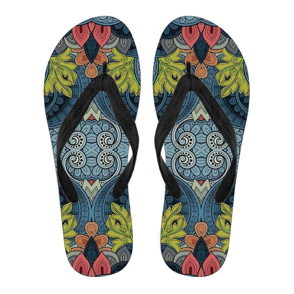 Native Tribal Bohemian Pattern Print Women's Flip Flops
