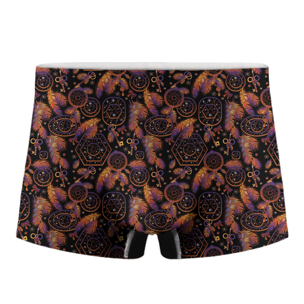 Native Tribal Dream Catcher Print Men's Boxer Briefs