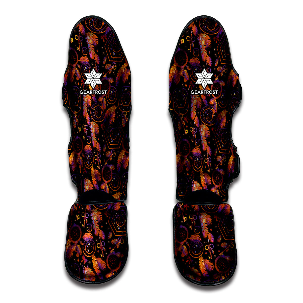 Native Tribal Dream Catcher Print Muay Thai Shin Guards