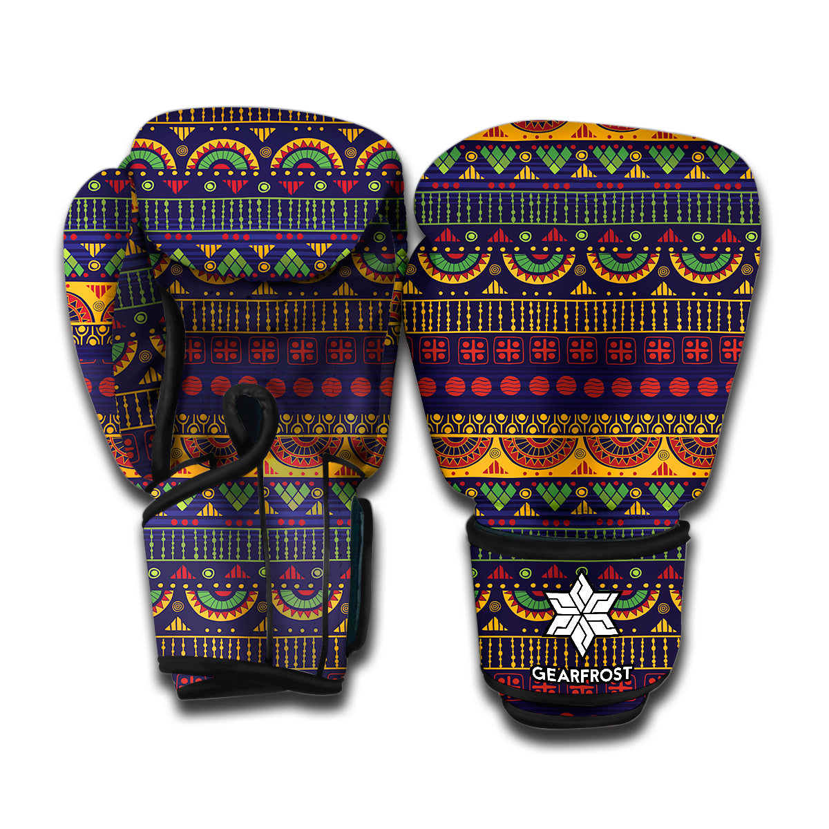 Native Tribal Indian Pattern Print Boxing Gloves