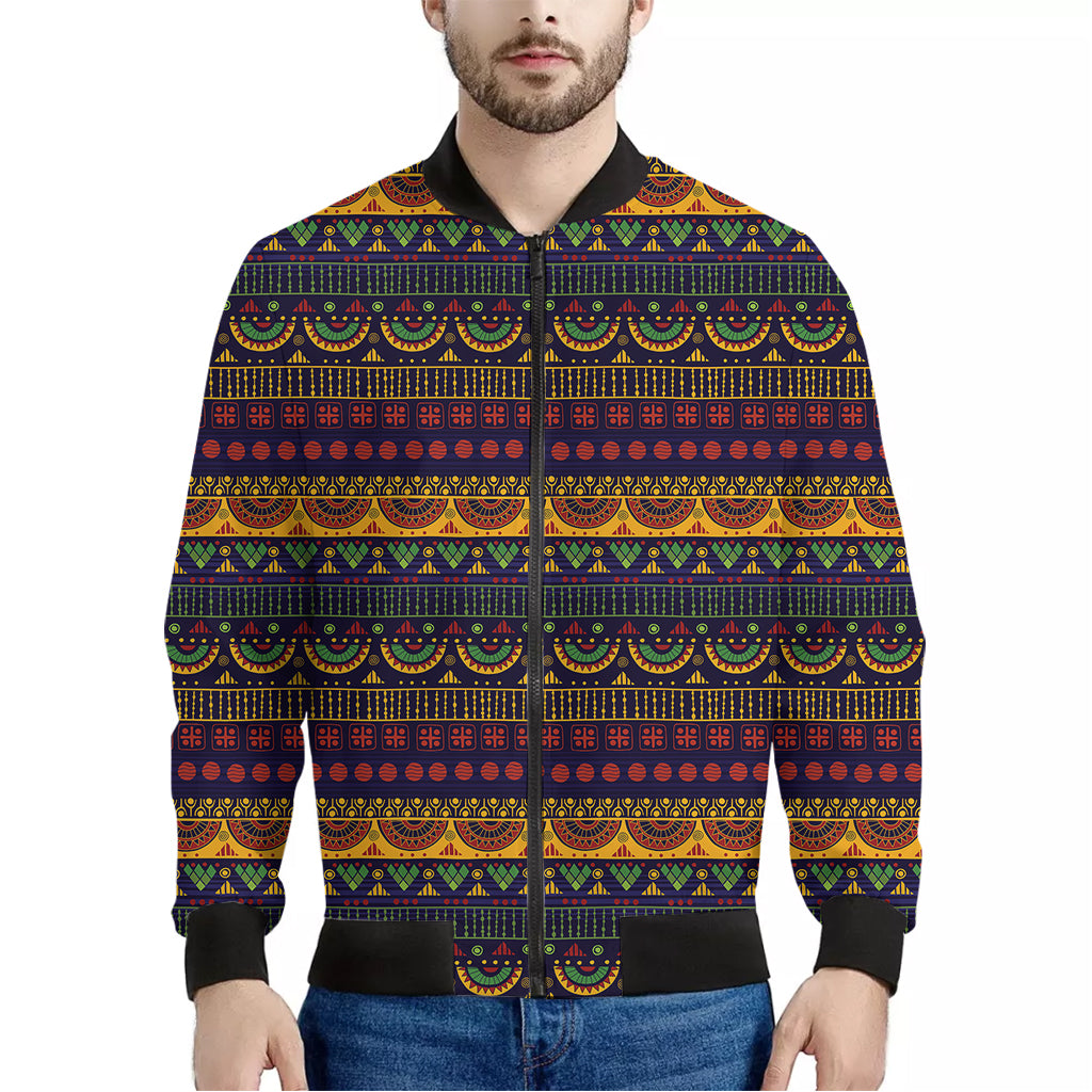 Native Tribal Indian Pattern Print Men's Bomber Jacket