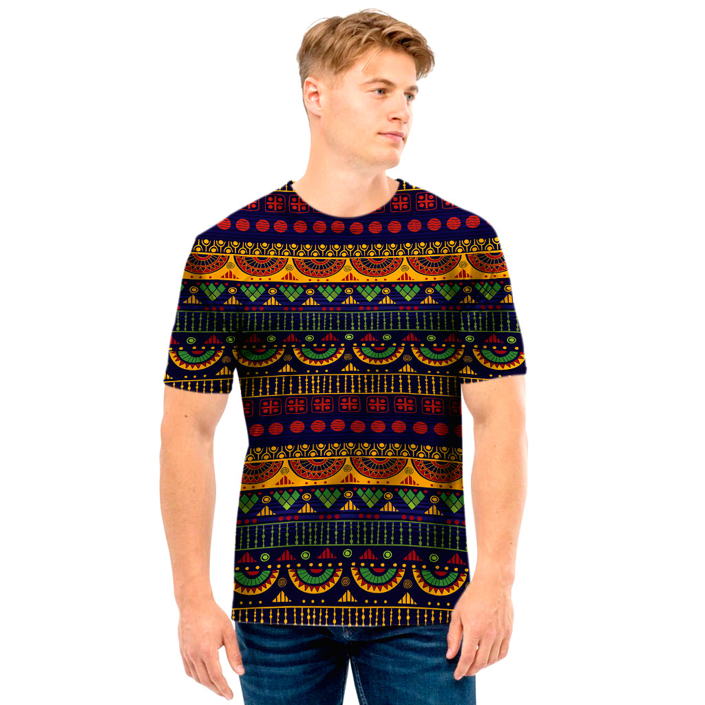 Native Tribal Indian Pattern Print Men's T-Shirt