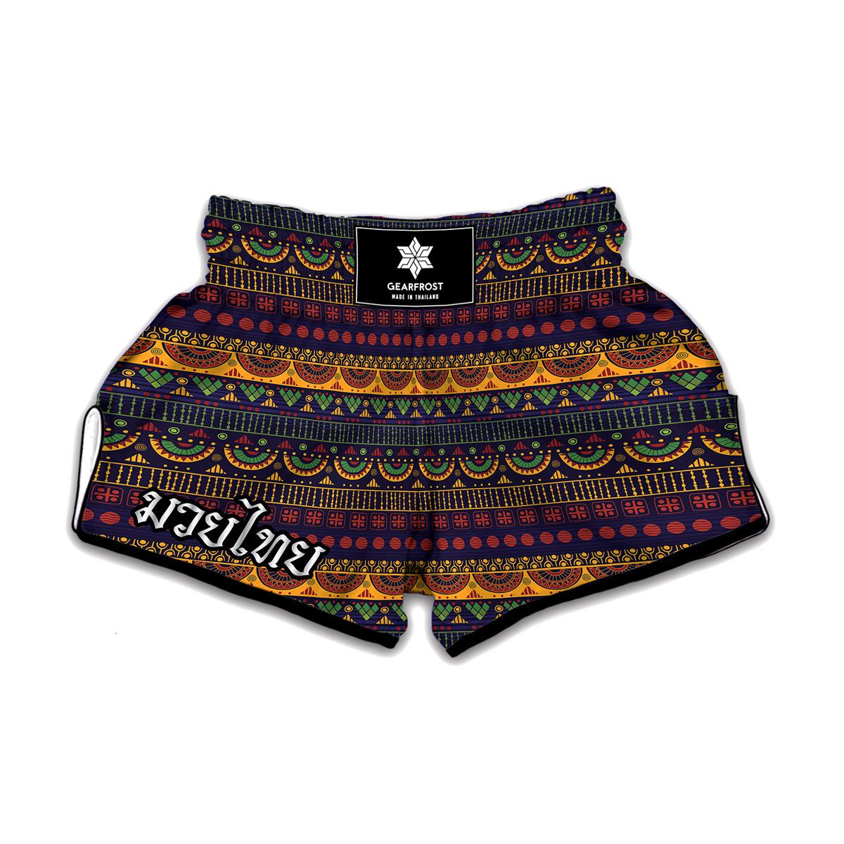 Native Tribal Indian Pattern Print Muay Thai Boxing Shorts