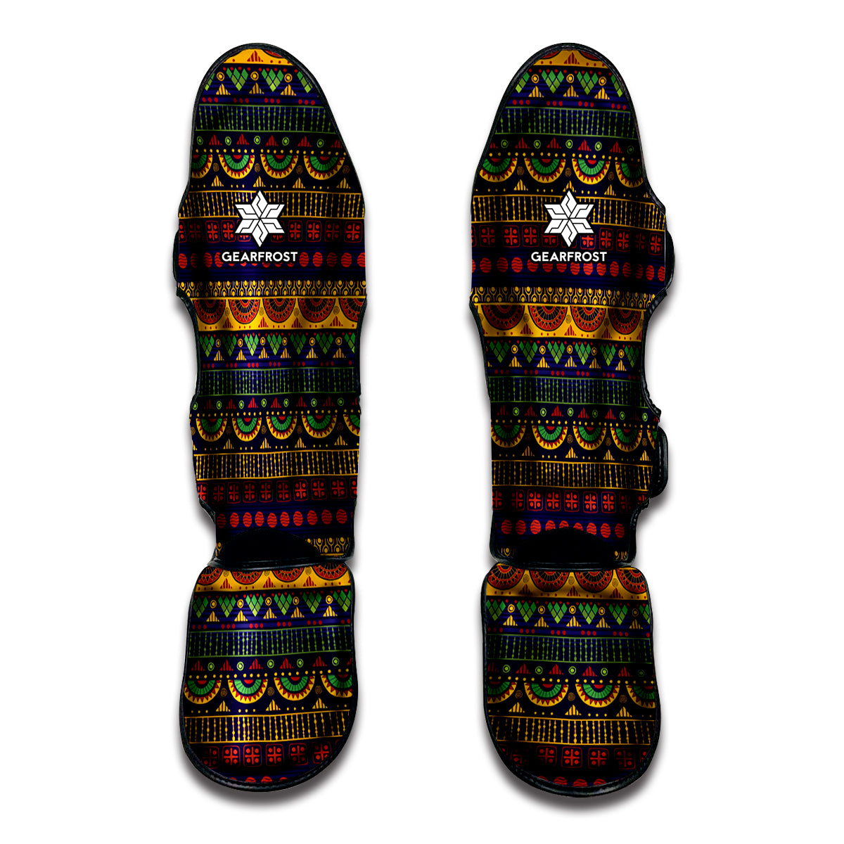 Native Tribal Indian Pattern Print Muay Thai Shin Guards