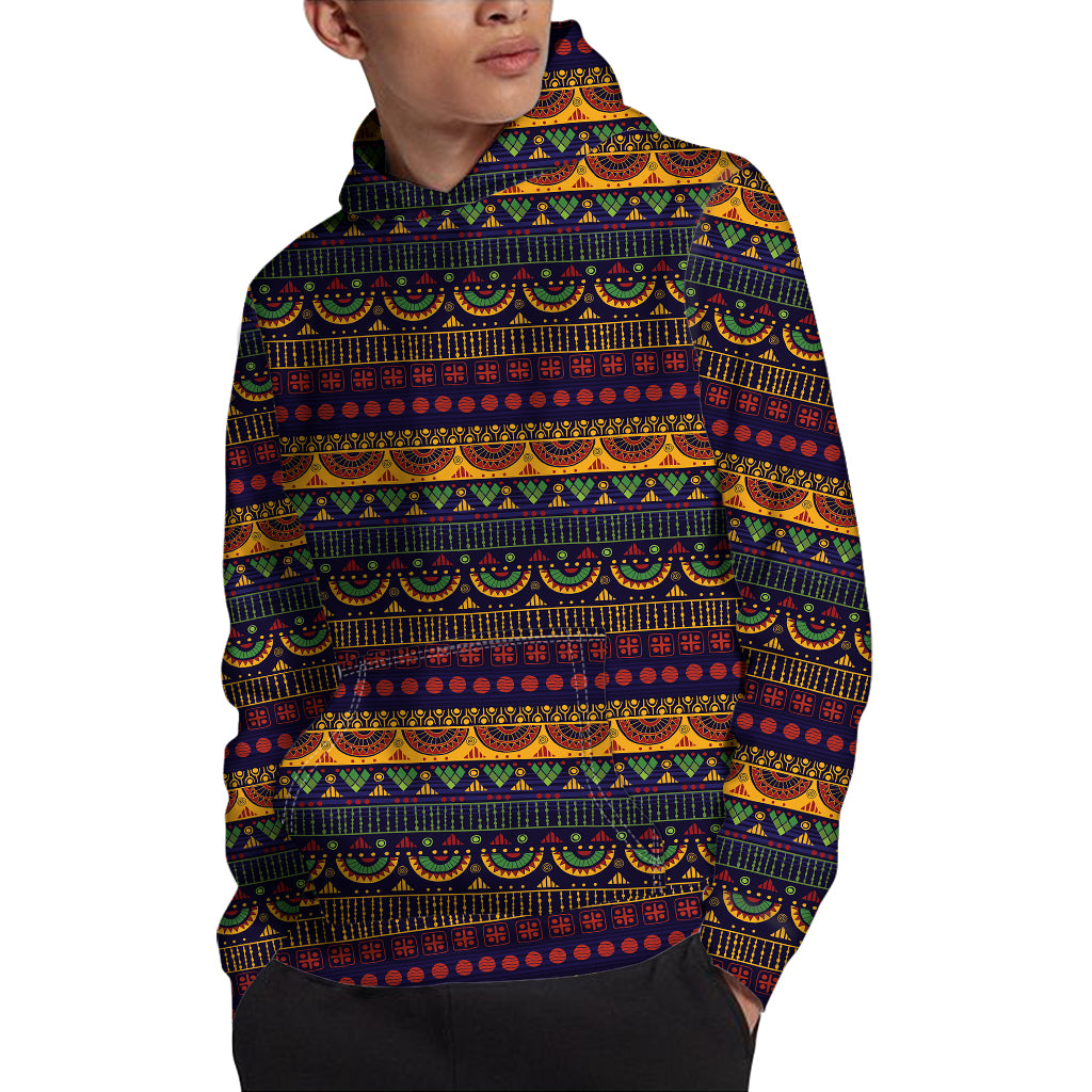 Native Tribal Indian Pattern Print Pullover Hoodie