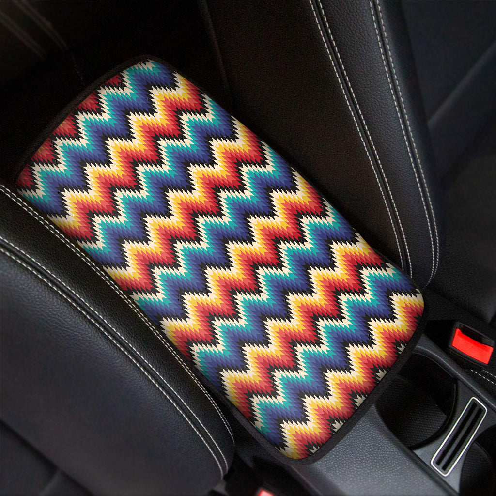 Native Tribal Inspired Pattern Print Car Center Console Cover