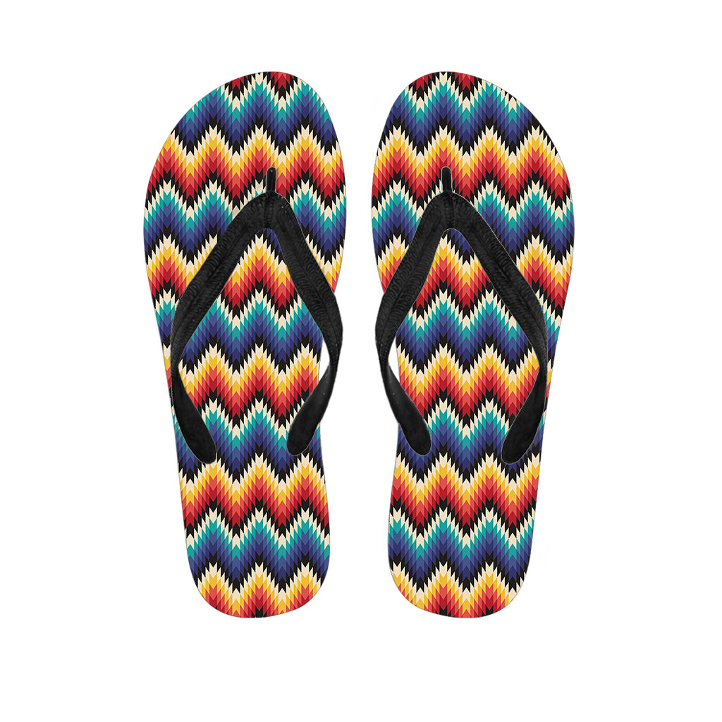 Native Tribal Inspired Pattern Print Flip Flops