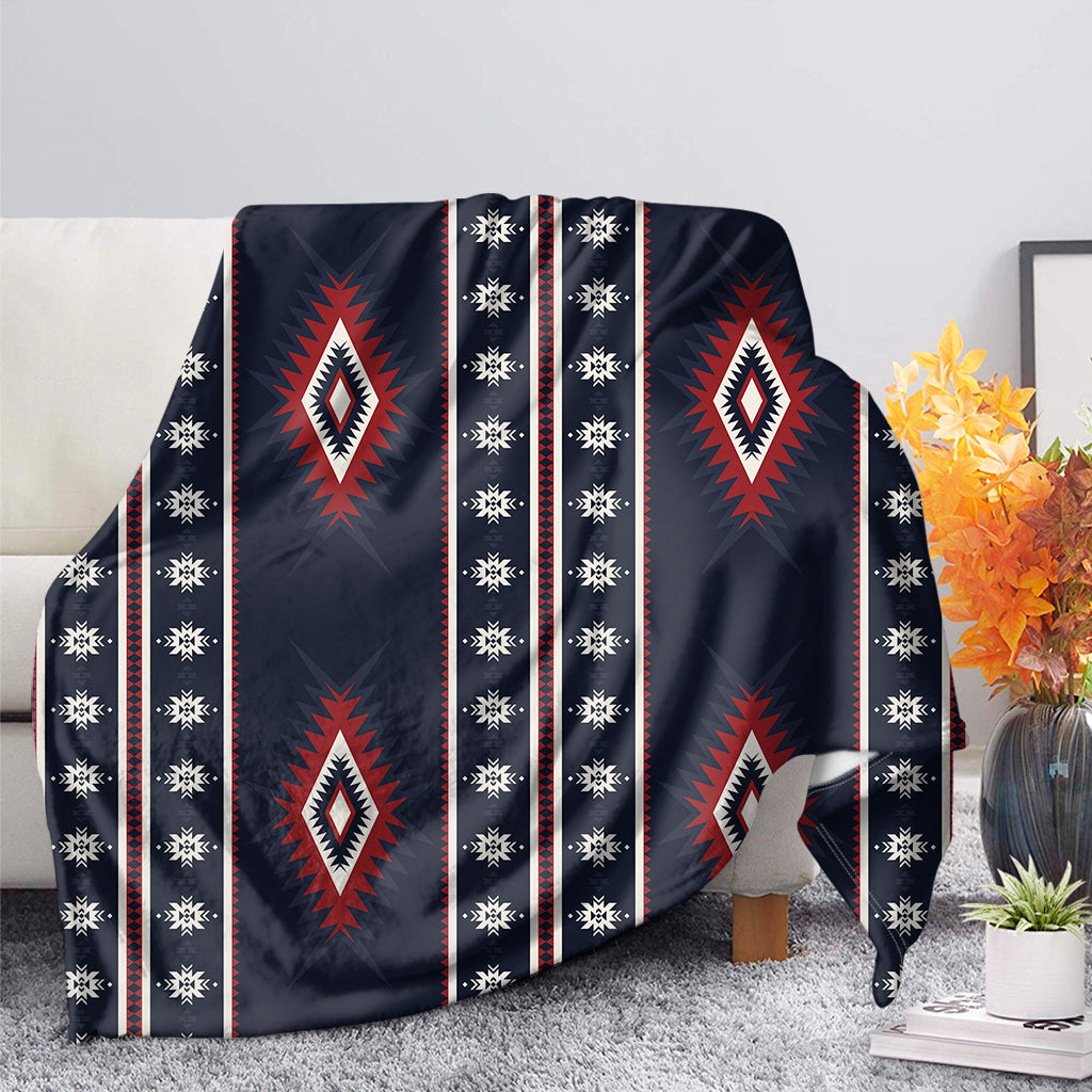 Native Tribal Navajo Pattern Print Blanket