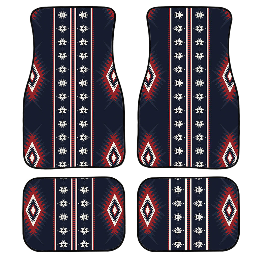 Native Tribal Navajo Pattern Print Front and Back Car Floor Mats