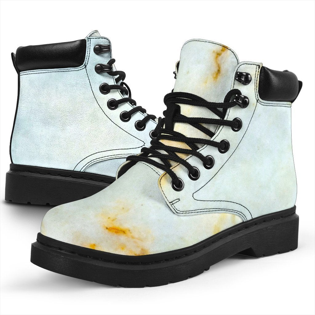 Natural Gold Marble Print Classic Boots