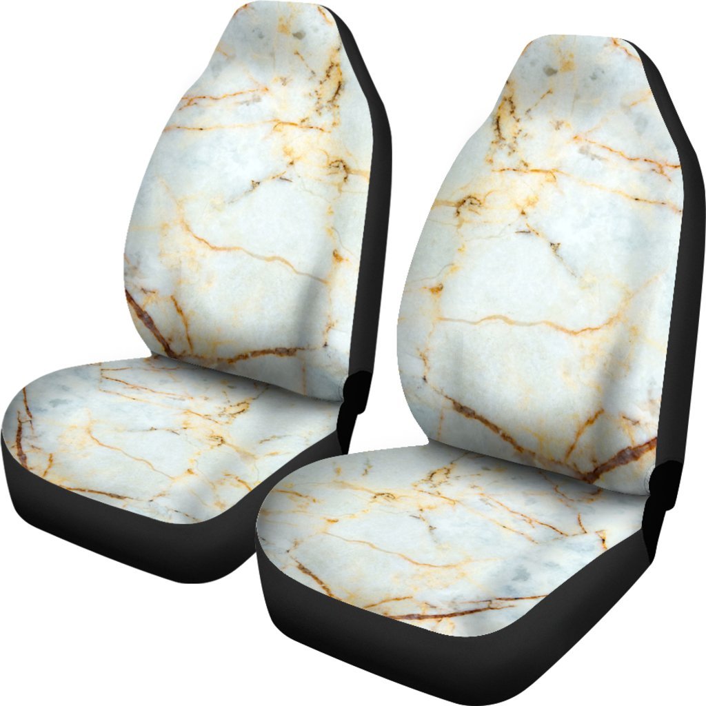 Natural Gold Marble Print Universal Fit Car Seat Covers