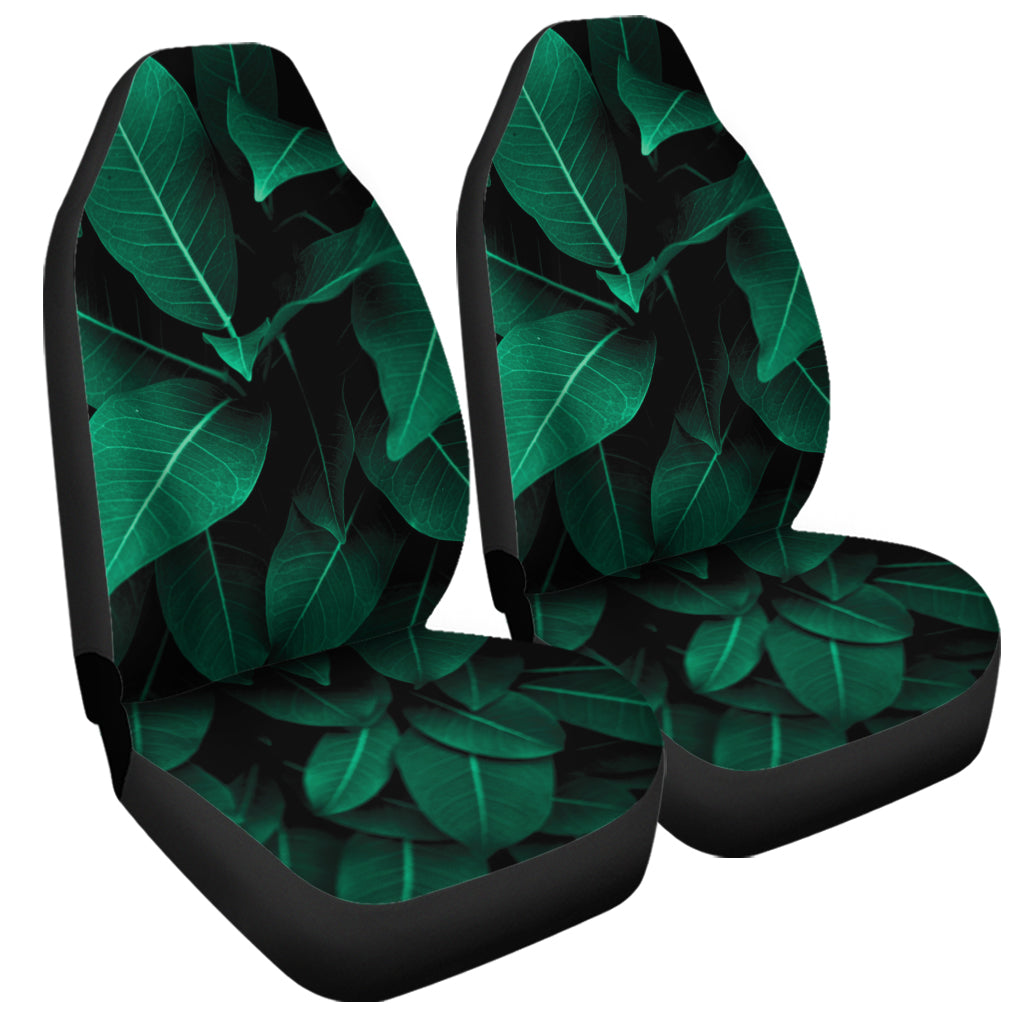 Natural Green Leaf Print Universal Fit Car Seat Covers