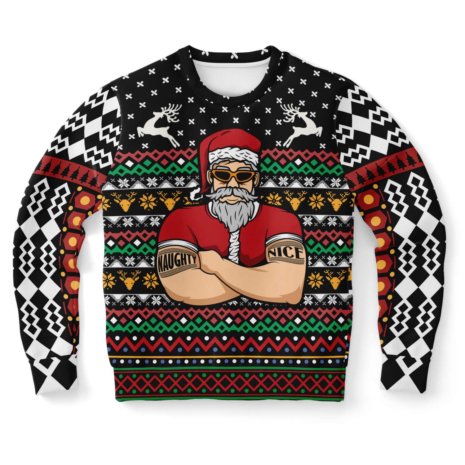 Naughty Or Nice Santa Bouncer Ugly Christmas Sweater