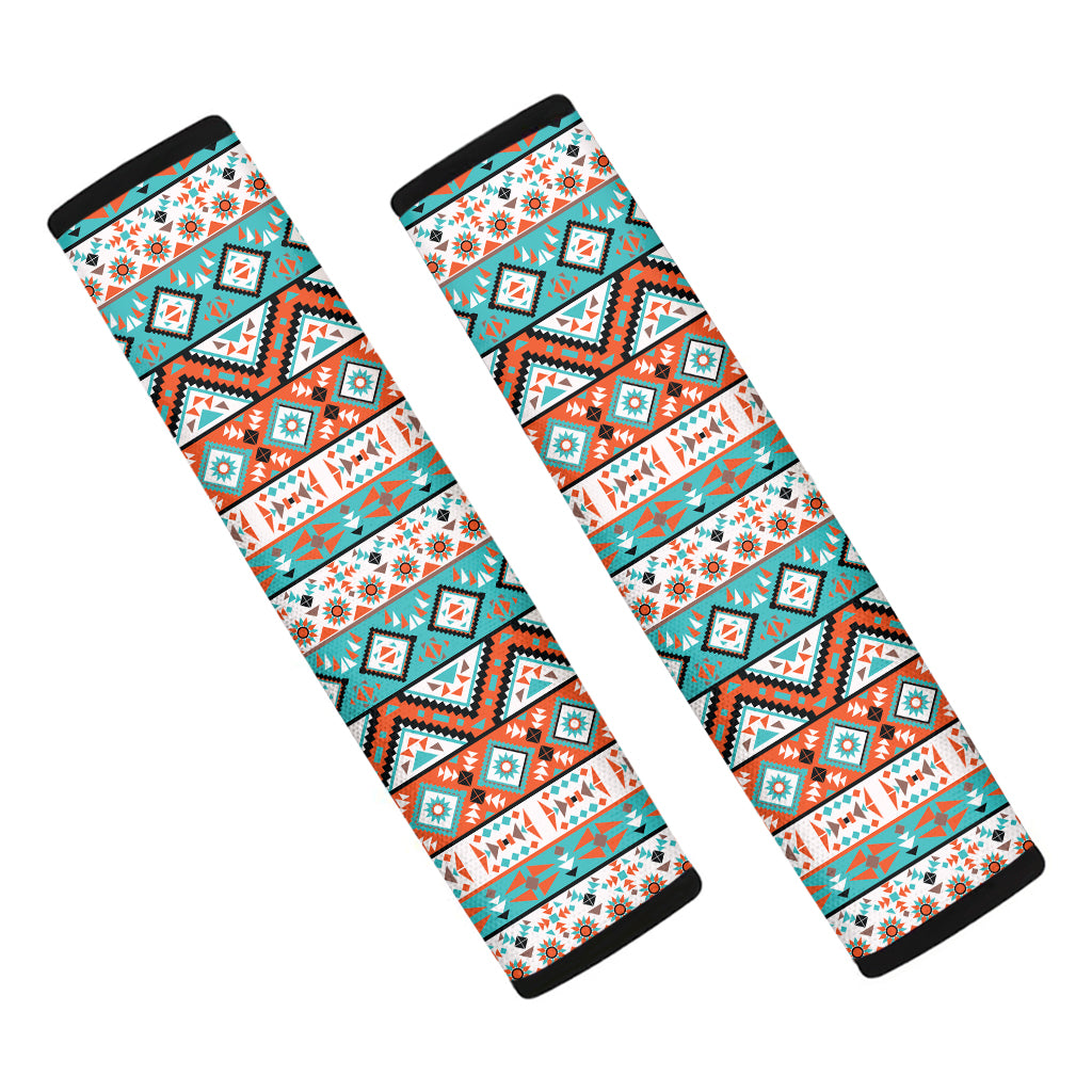 Navajo Geometric Pattern Print Car Seat Belt Covers