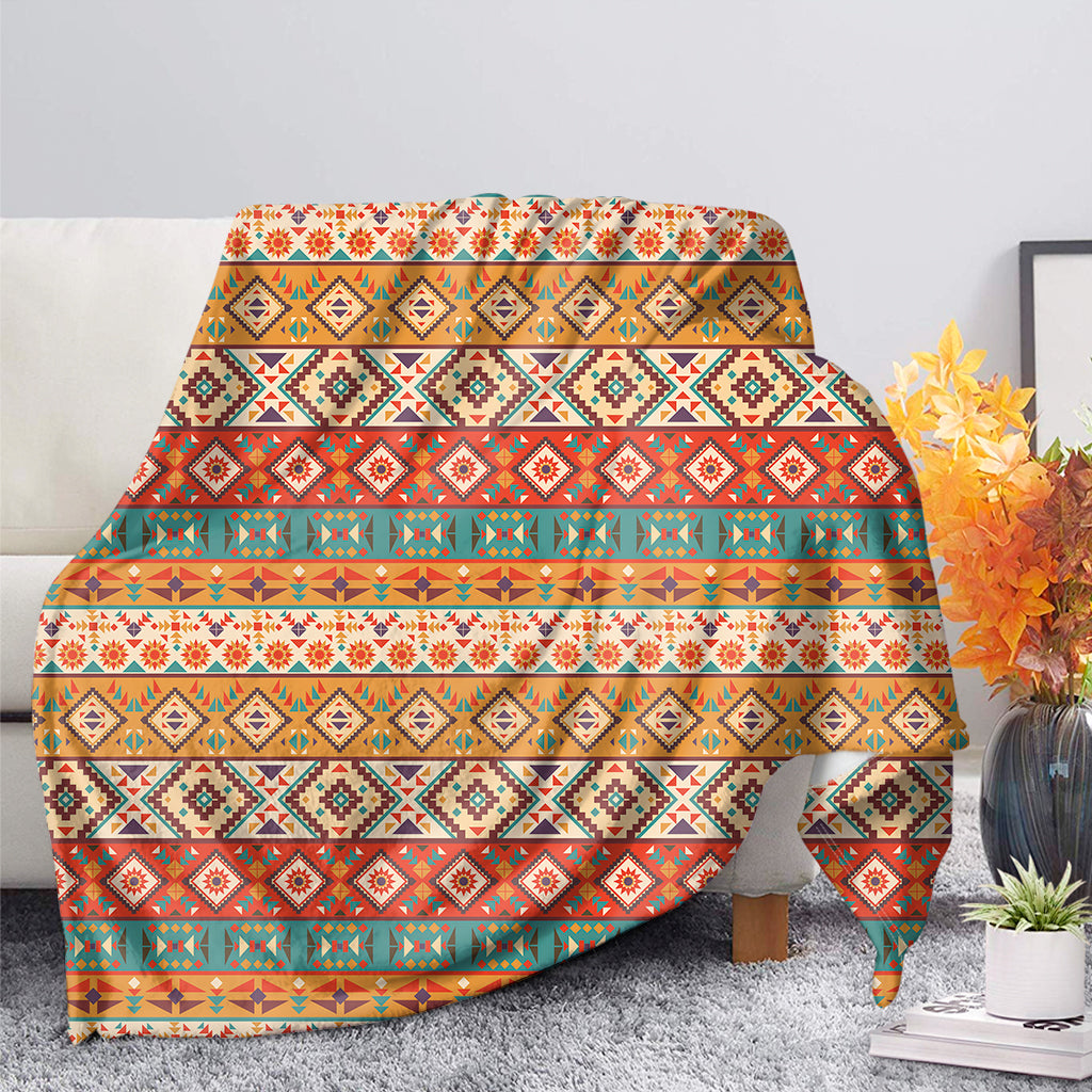 Navajo Native Pattern Print Blanket