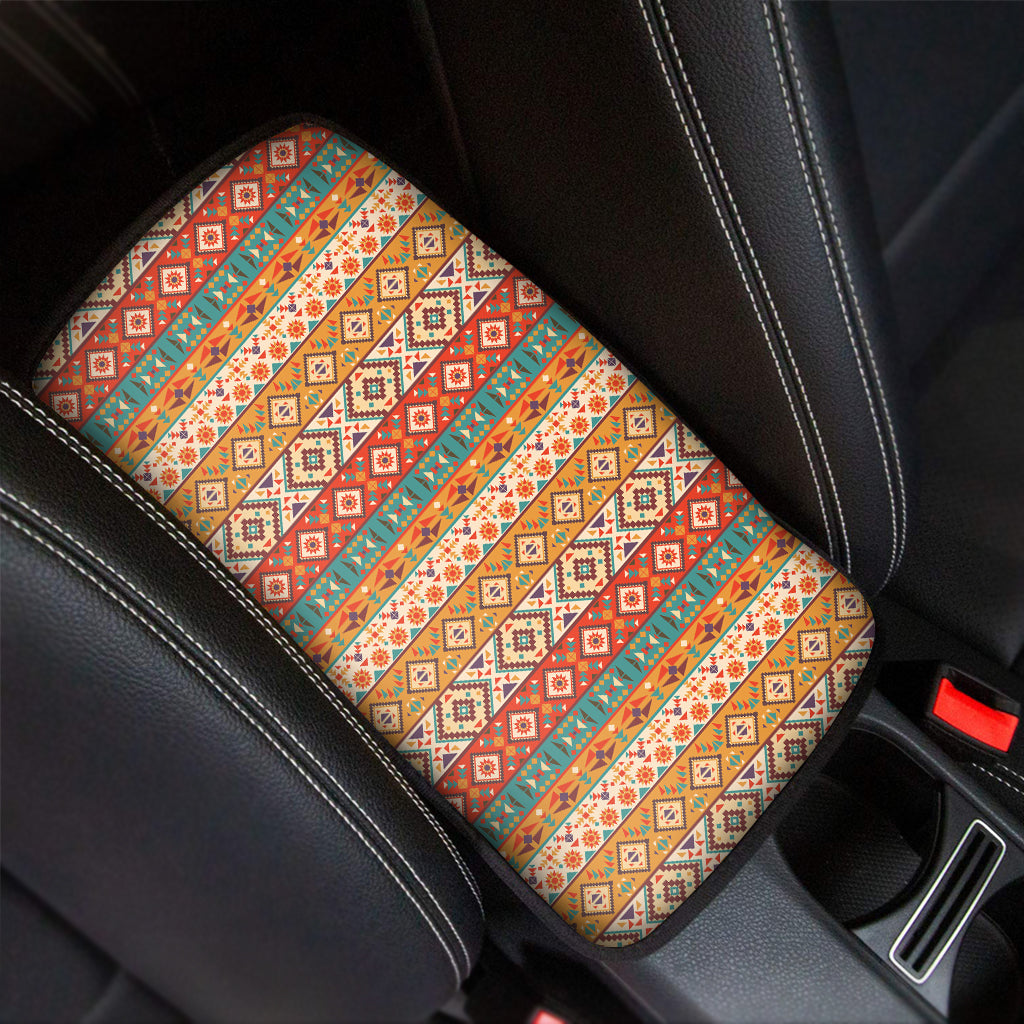 Navajo Native Pattern Print Car Center Console Cover