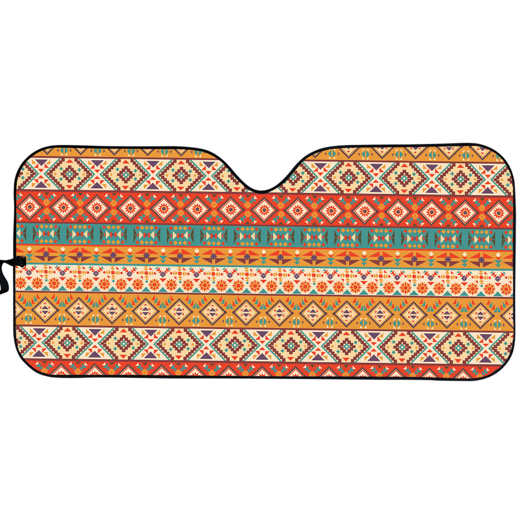 Navajo Native Pattern Print Car Sun Shade