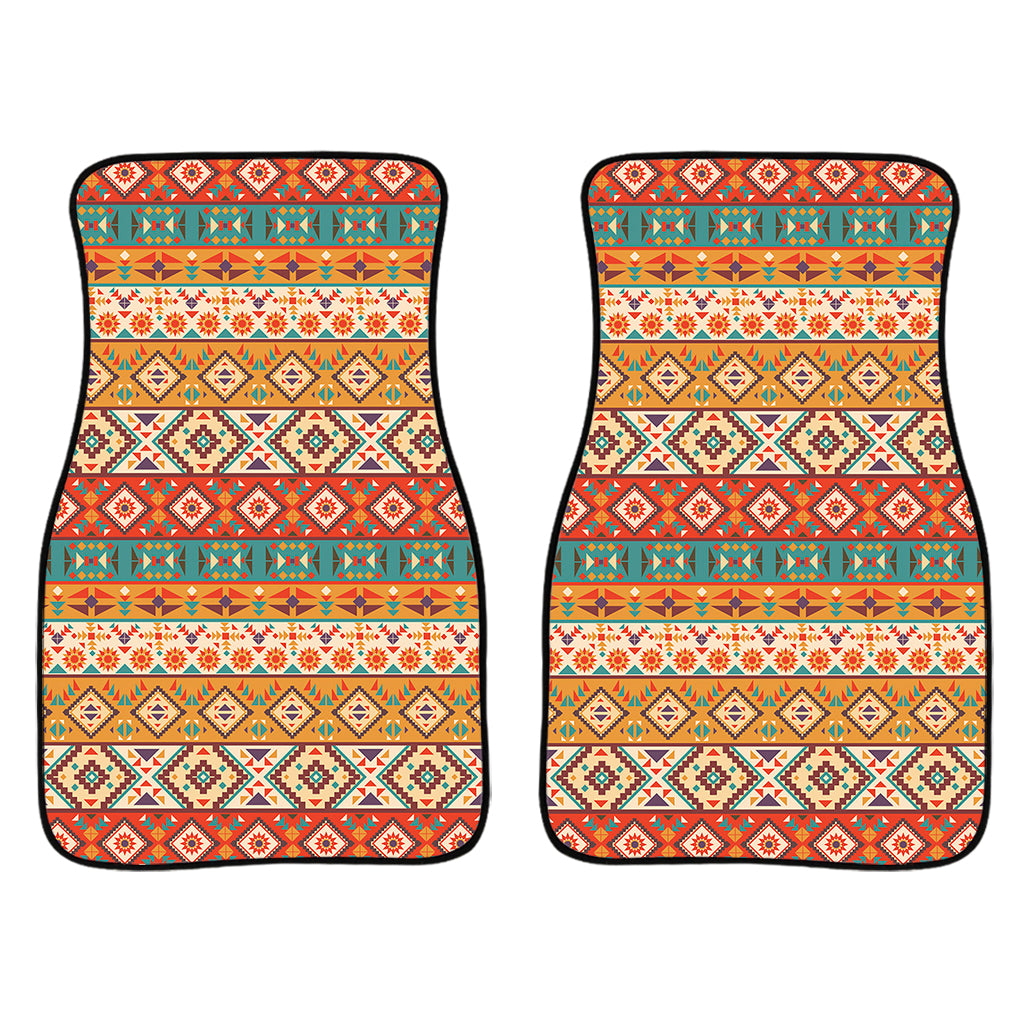 Navajo Native Pattern Print Front Car Floor Mats