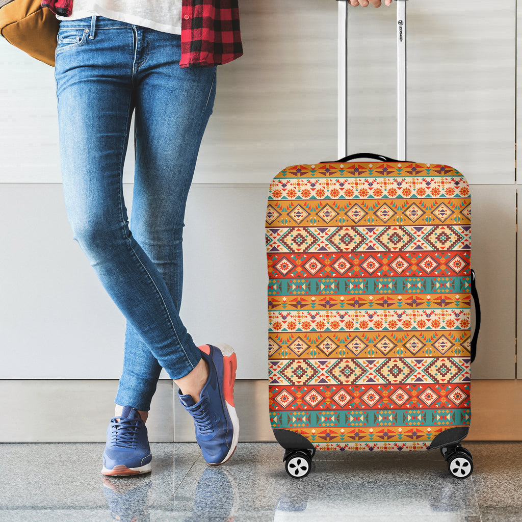 Navajo Native Pattern Print Luggage Cover