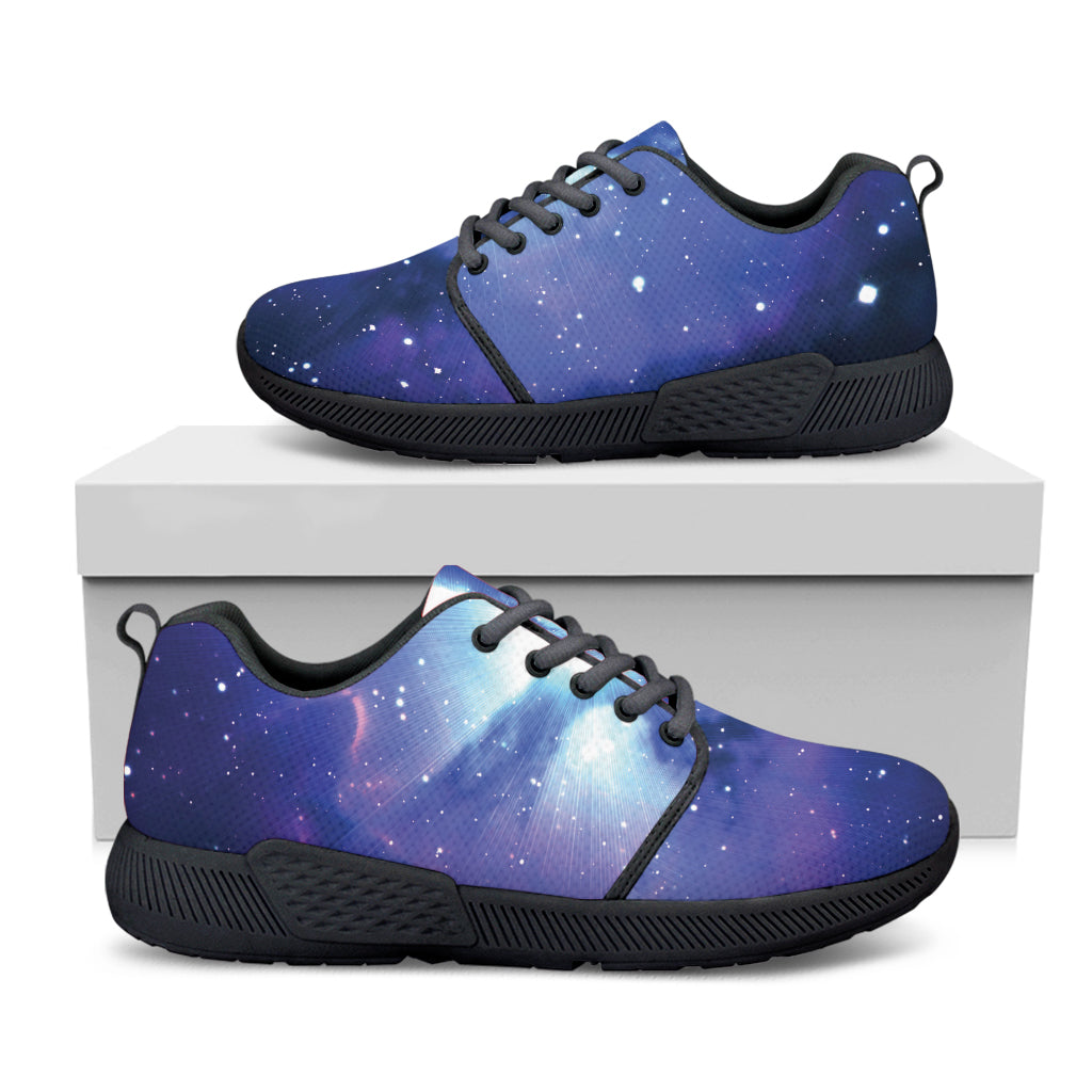 Nebula Space Print Black Athletic Shoes