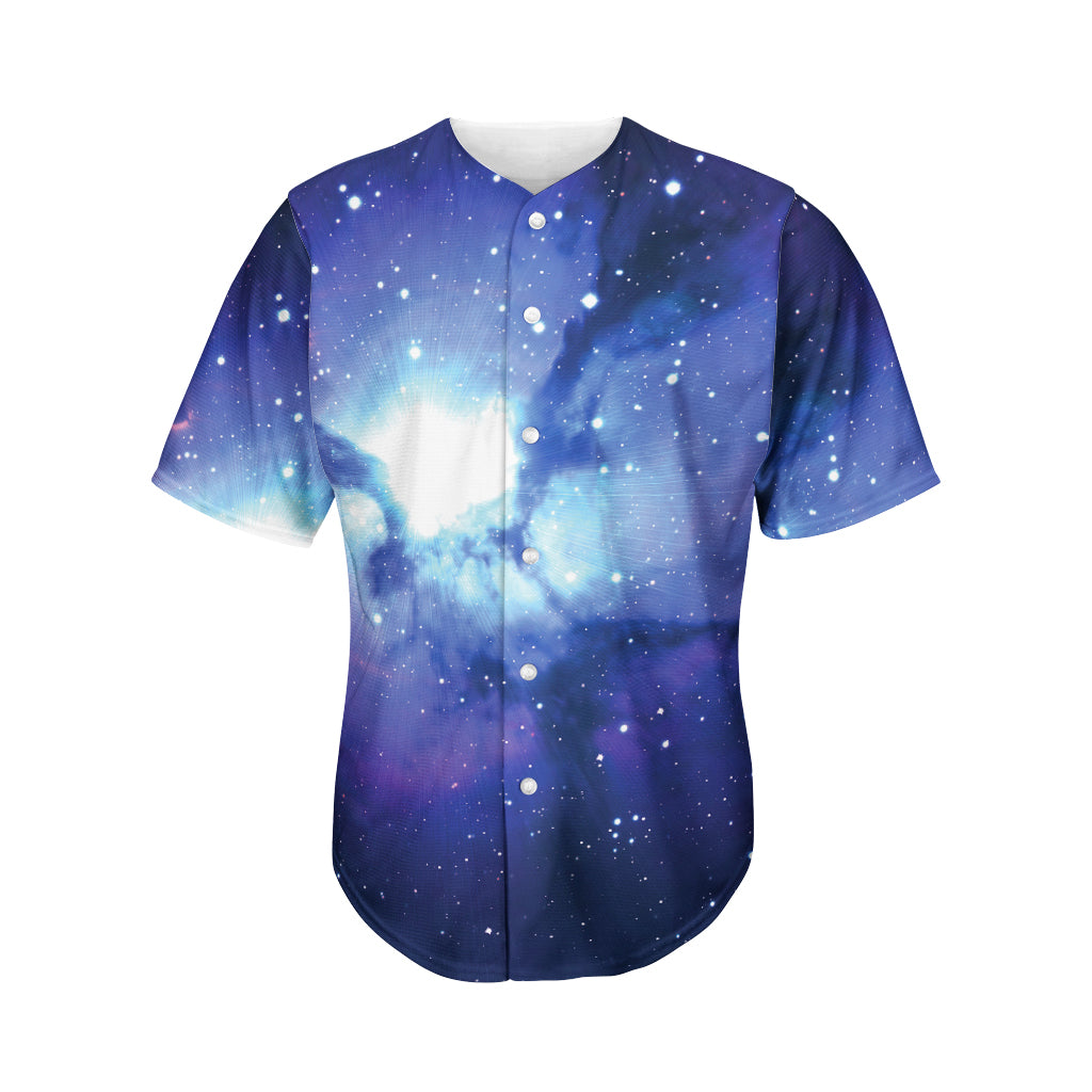 Nebula Space Print Men's Baseball Jersey