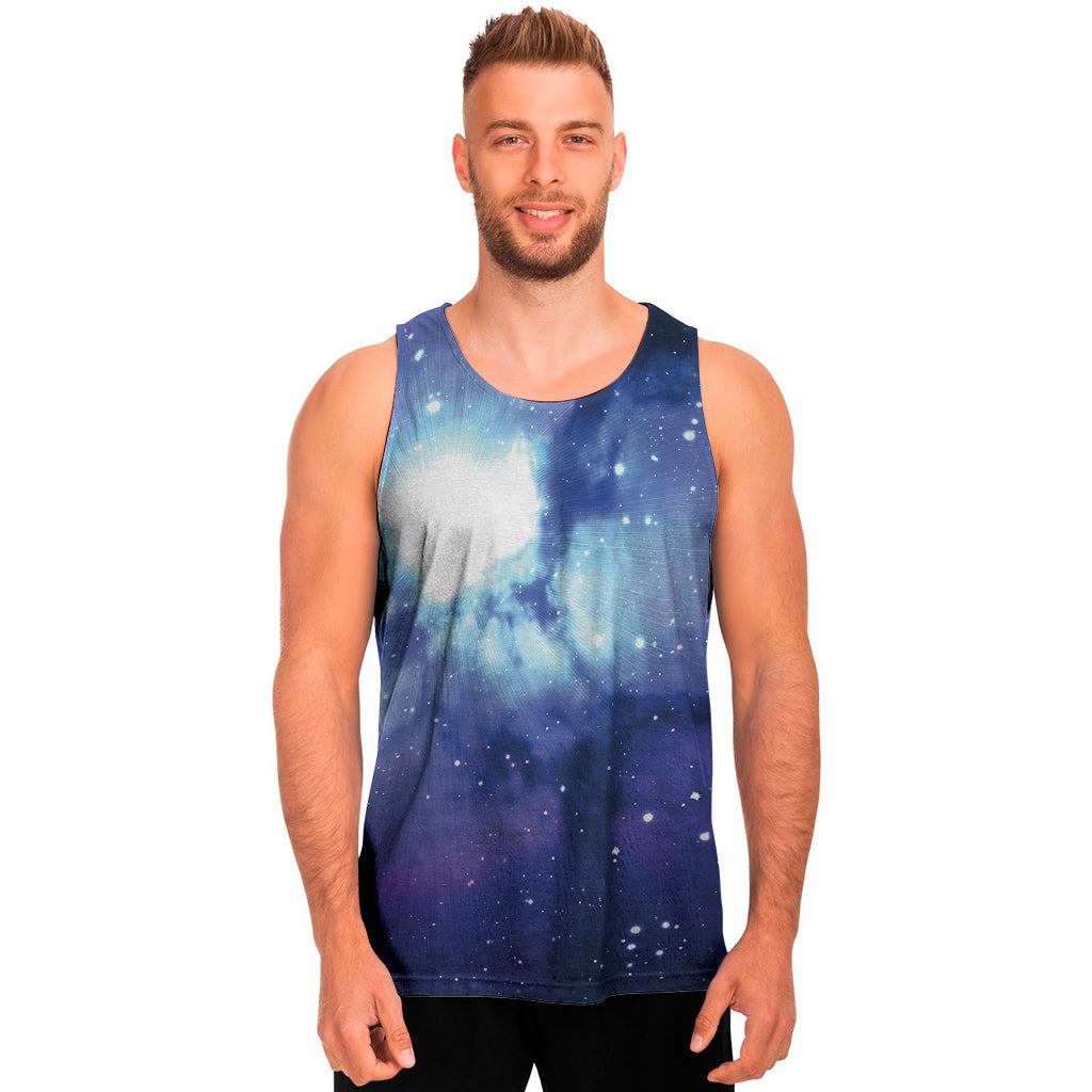 Nebula Space Print Men's Tank Top