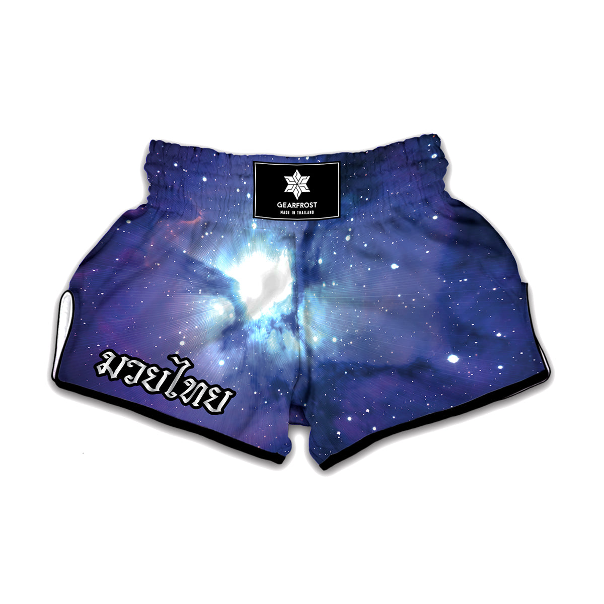 Nebula Space Print Muay Thai Boxing Shorts