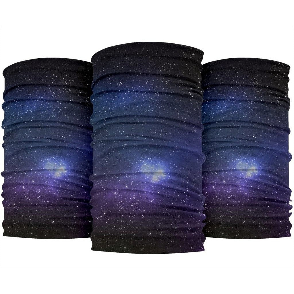 Nebula Universe Galaxy Deep Space Print 3-Pack Bandanas