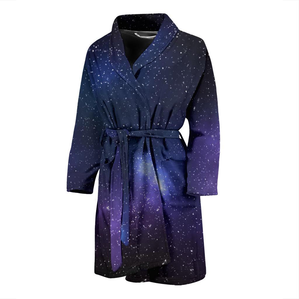 Nebula Universe Galaxy Deep Space Print Men's Bathrobe