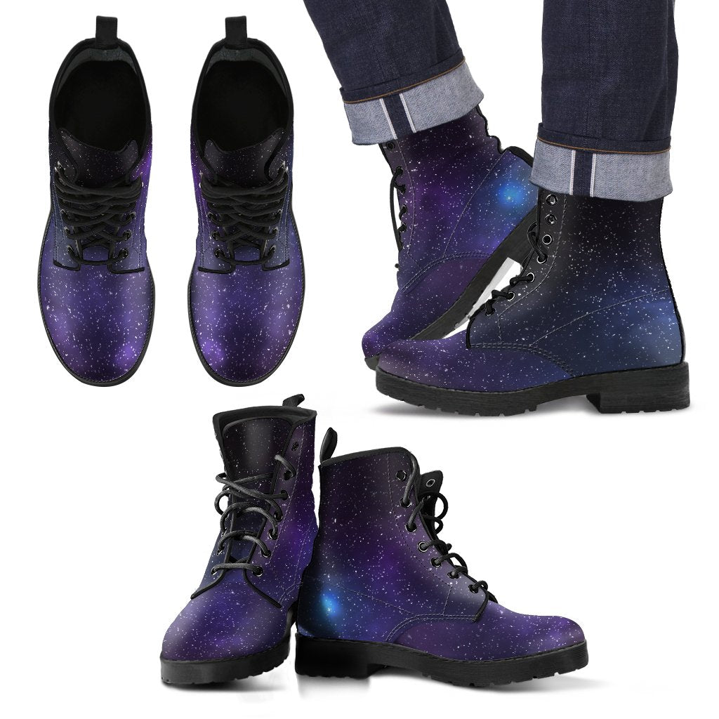 Nebula Universe Galaxy Deep Space Print Men's Boots