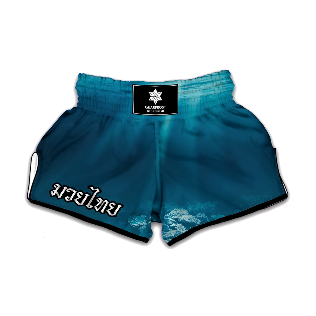 Ocean Underwater Print Muay Thai Boxing Shorts