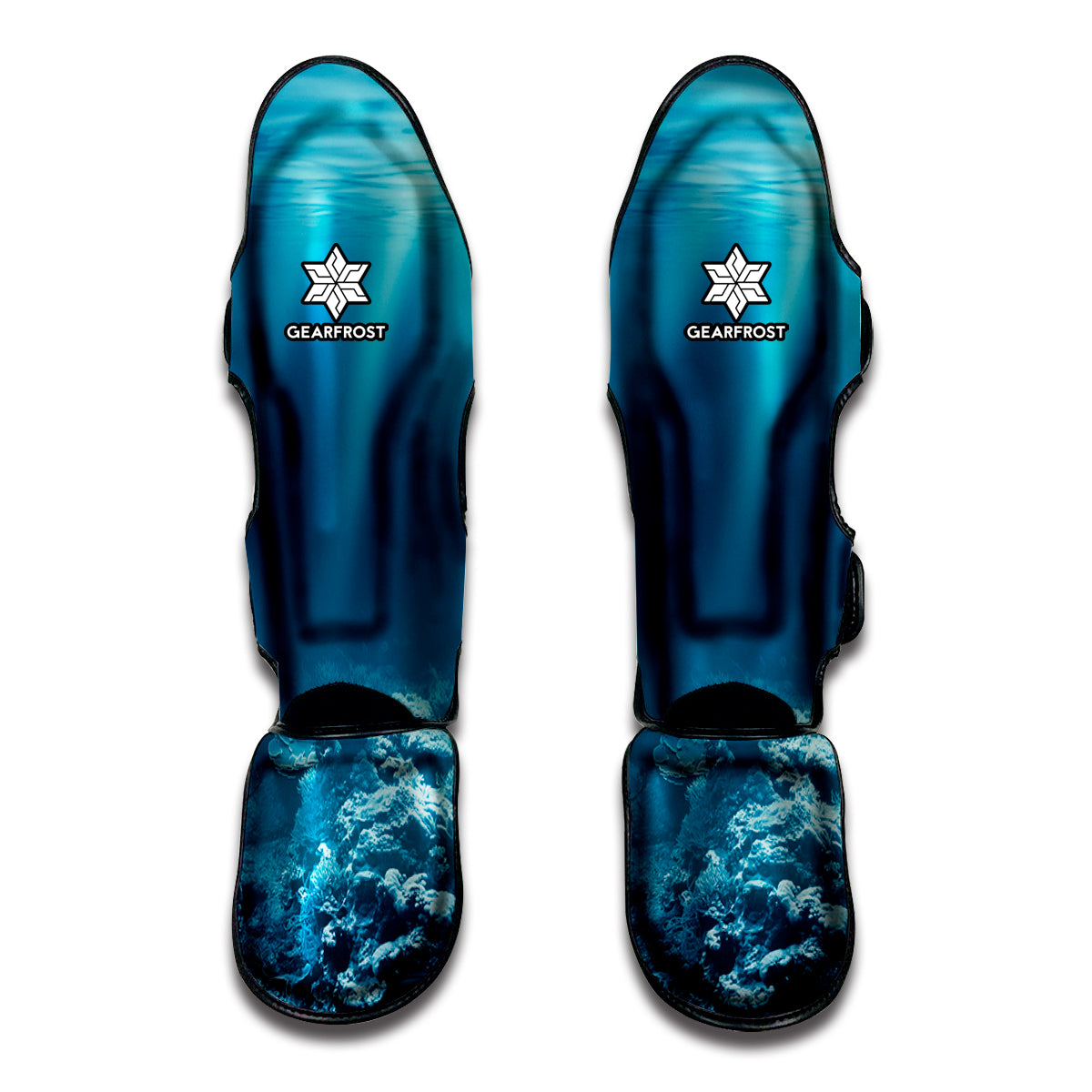 Ocean Underwater Print Muay Thai Shin Guards