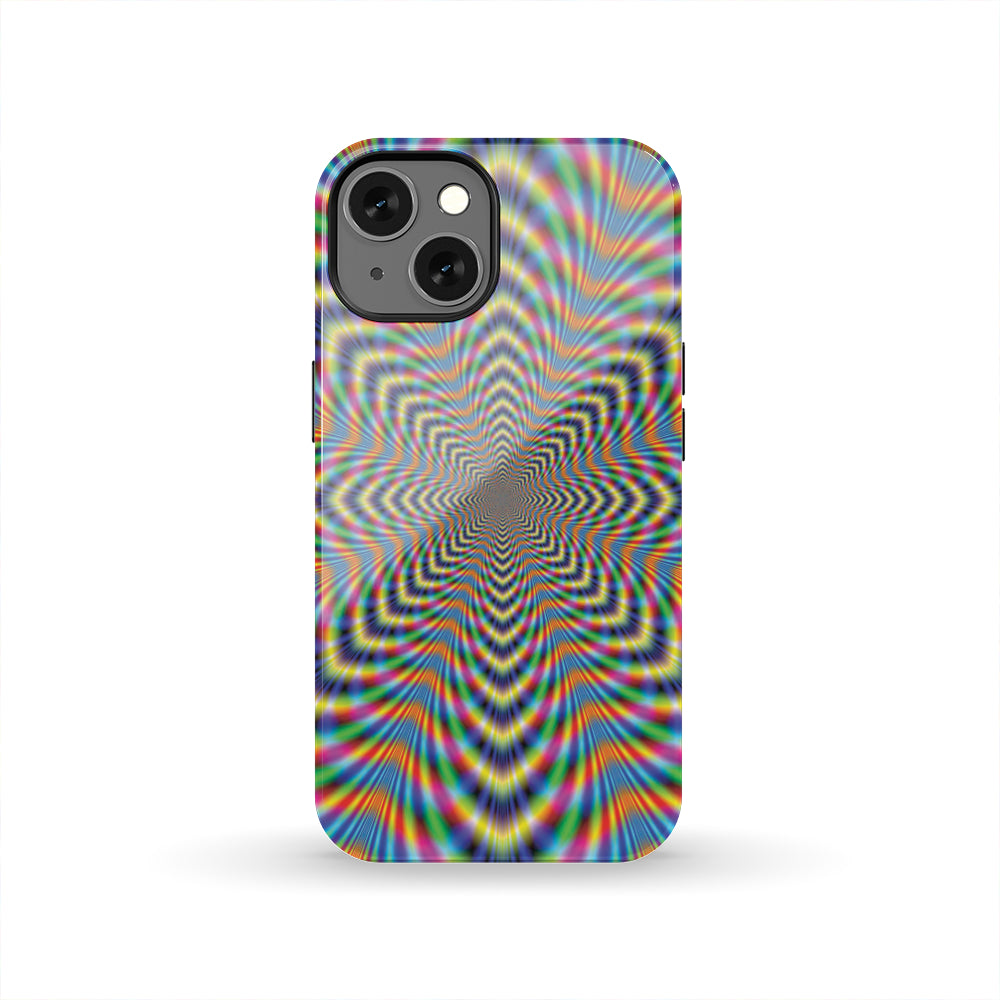 Octagonal Psychedelic Optical Illusion Tough Phone Case