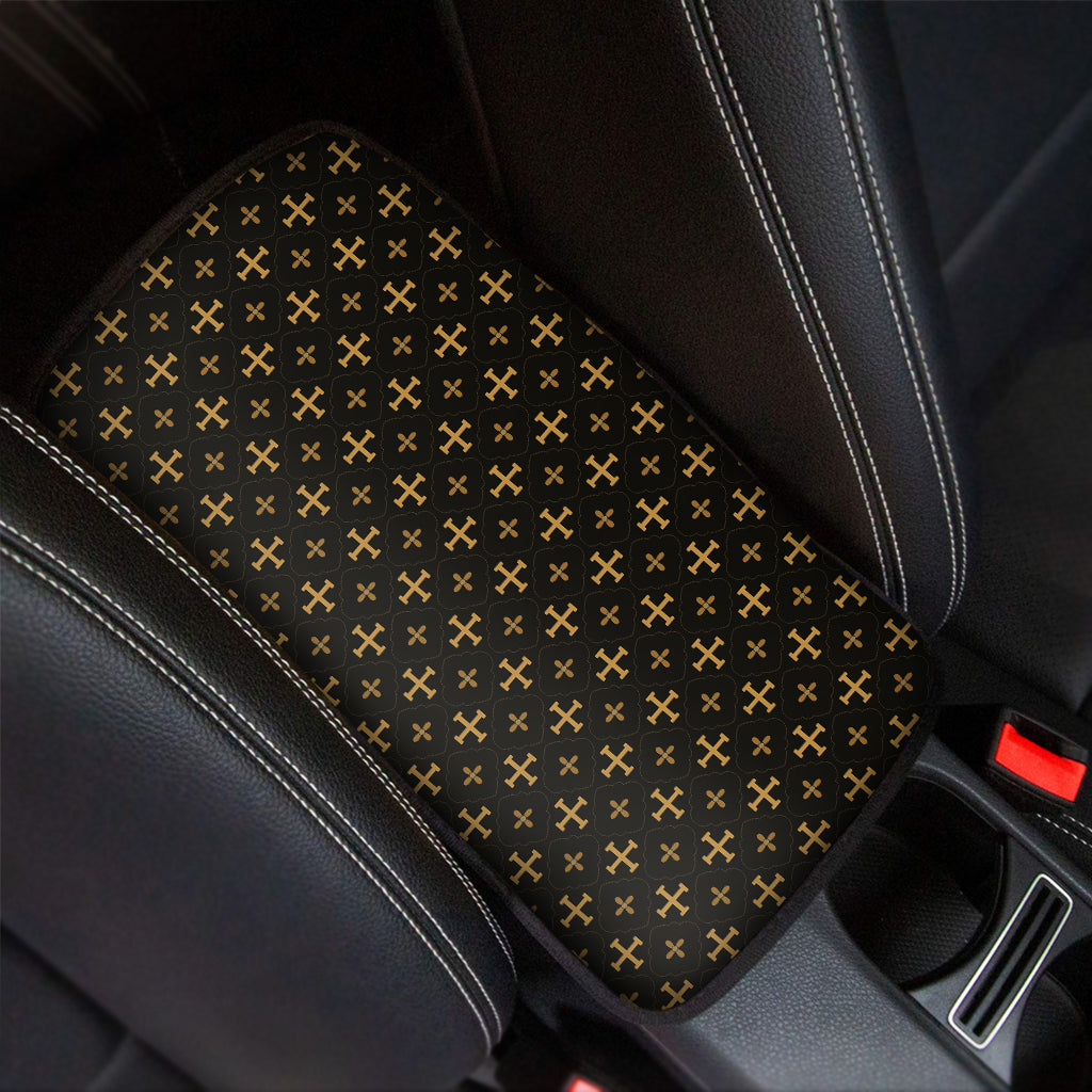 Orthodox Christian Pattern Print Car Center Console Cover