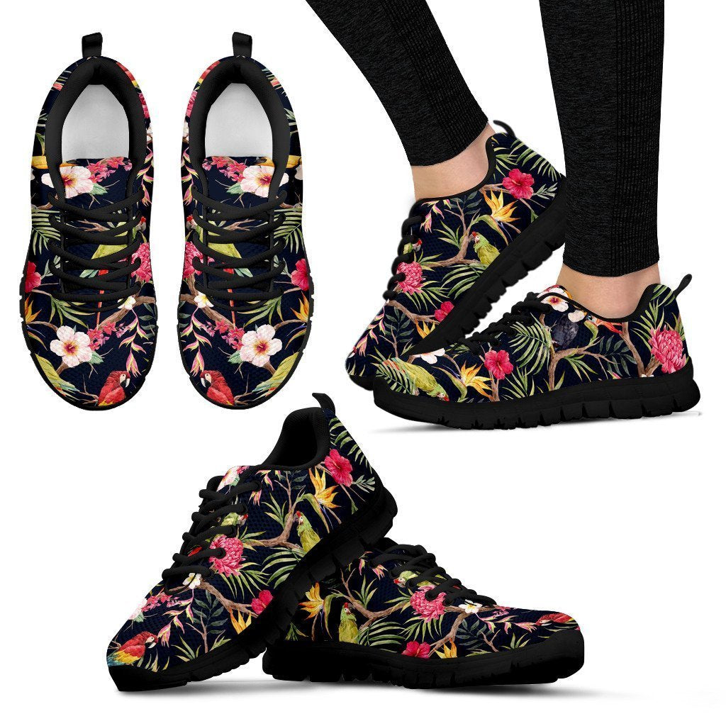 Parrot Toucan Tropical Pattern Print Women's Sneakers