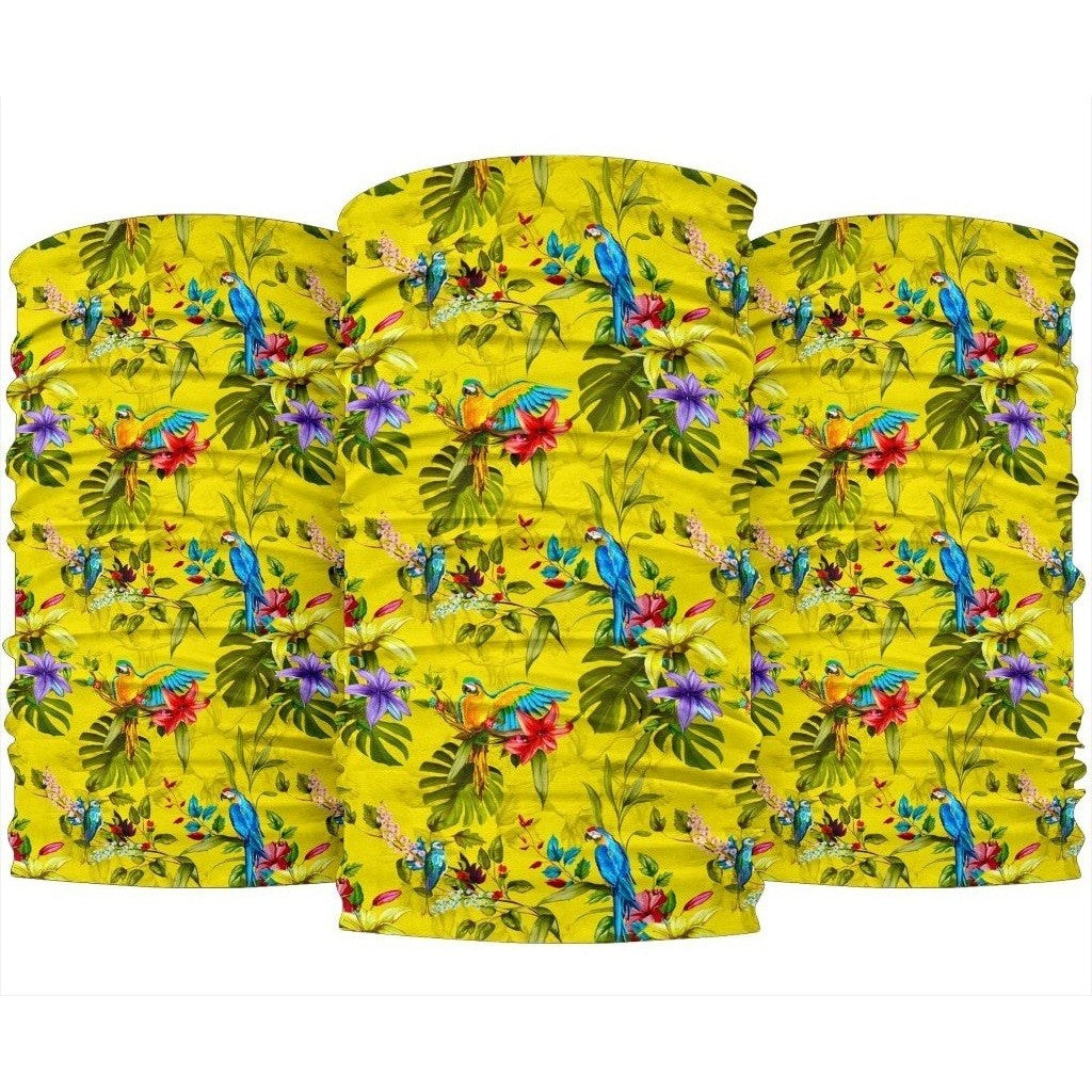 Parrot Tropical Pattern Print 3-Pack Bandanas