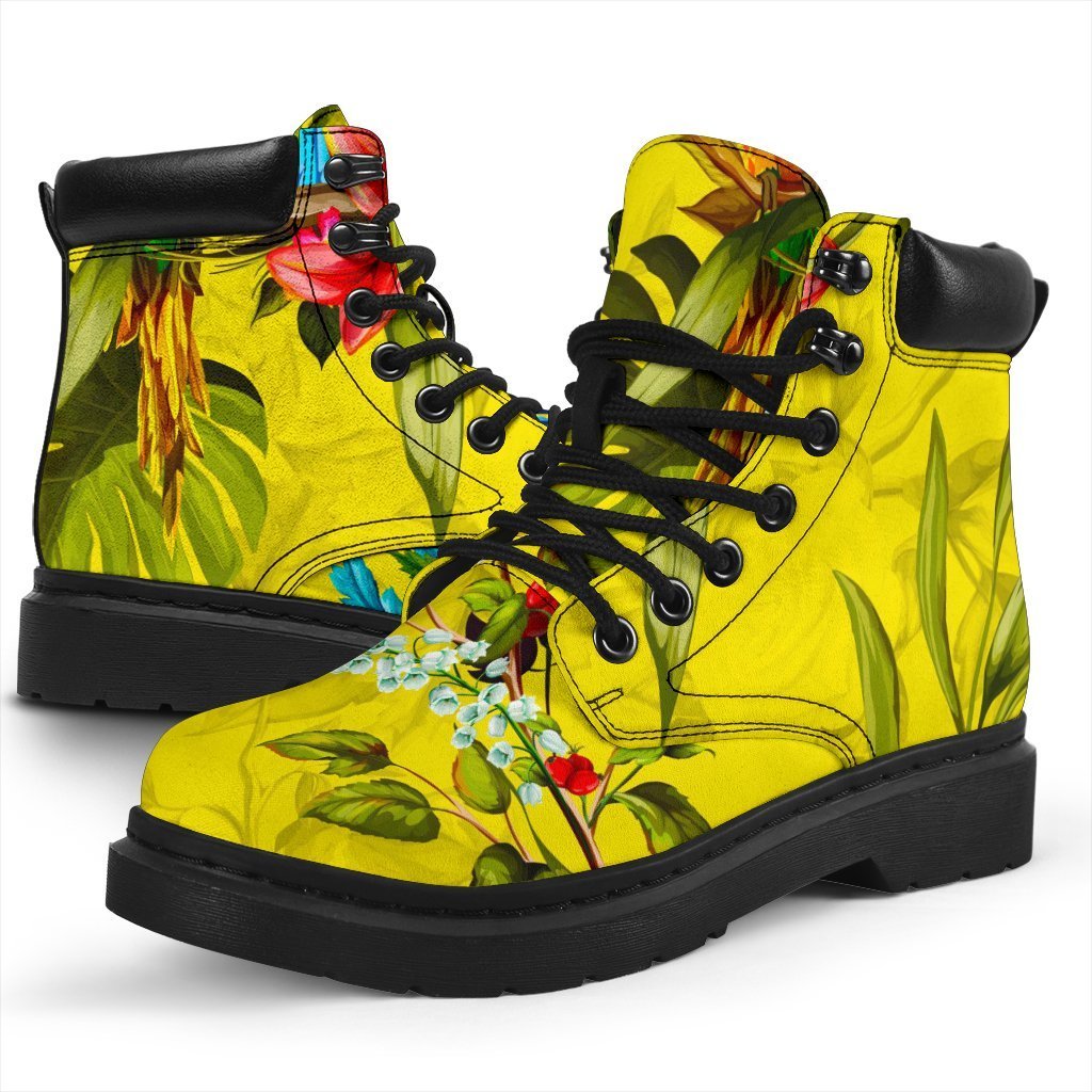 Parrot Tropical Pattern Print Classic Boots