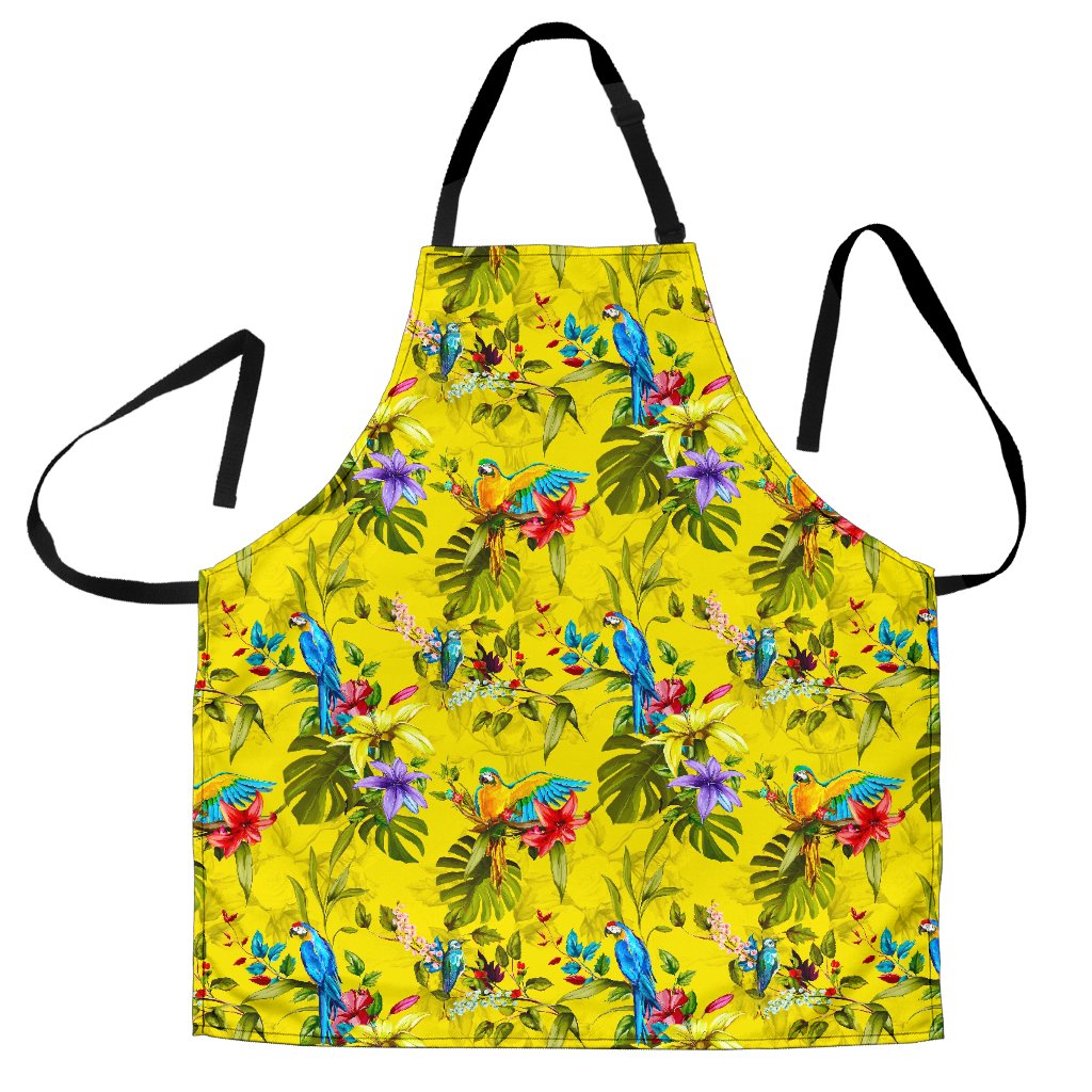 Parrot Tropical Pattern Print Men's Apron