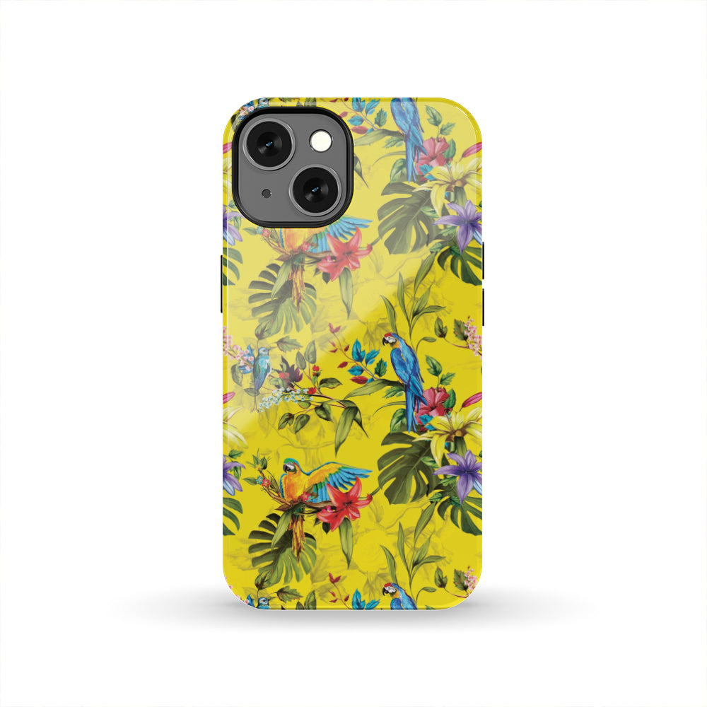 Parrot Tropical Pattern Print Tough Phone Case