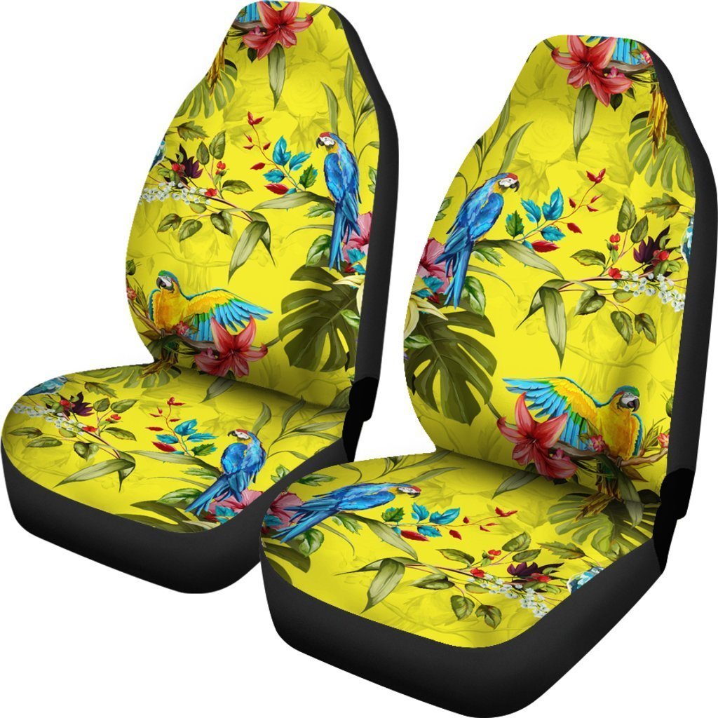 Parrot Tropical Pattern Print Universal Fit Car Seat Covers