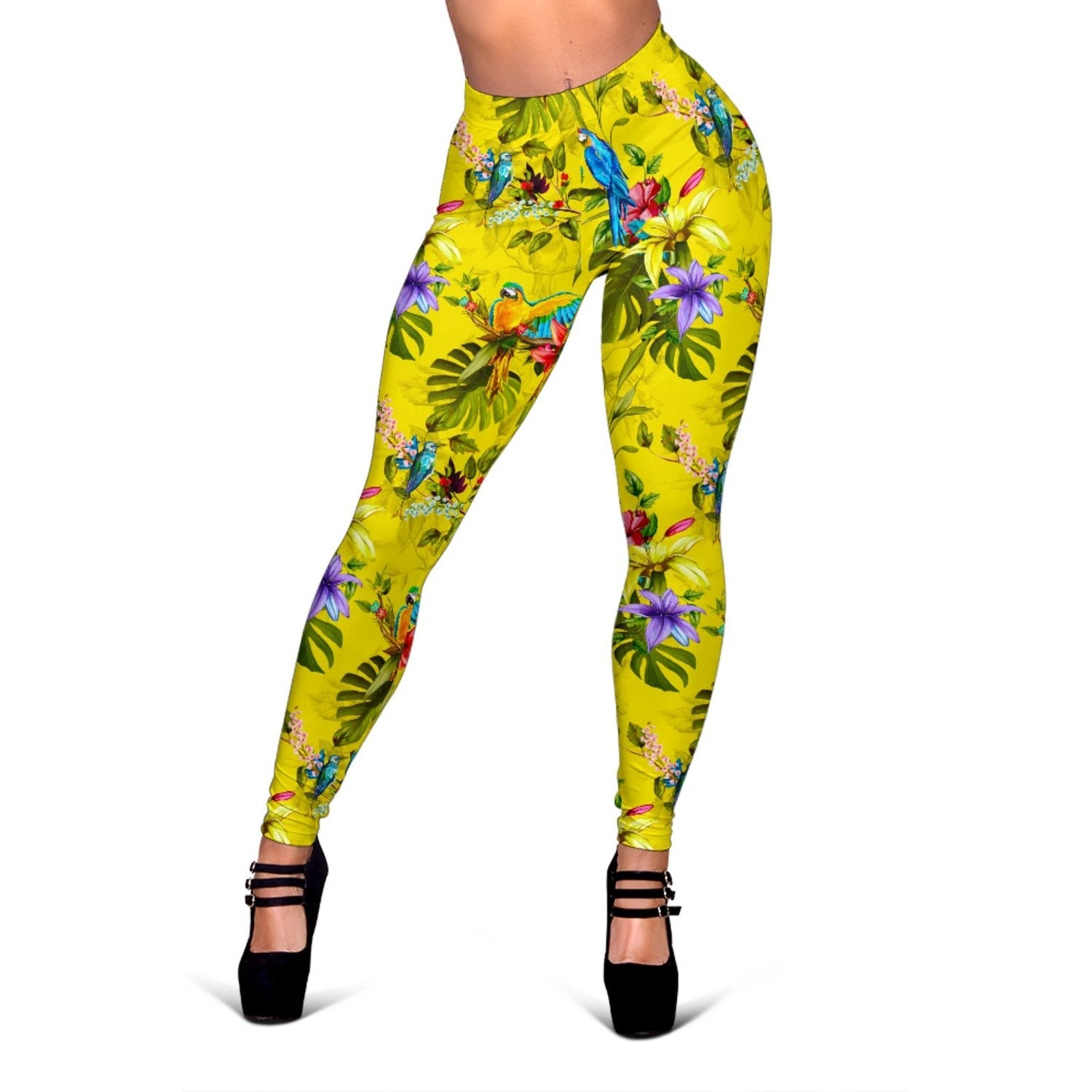 Parrot Tropical Pattern Print Women's Leggings