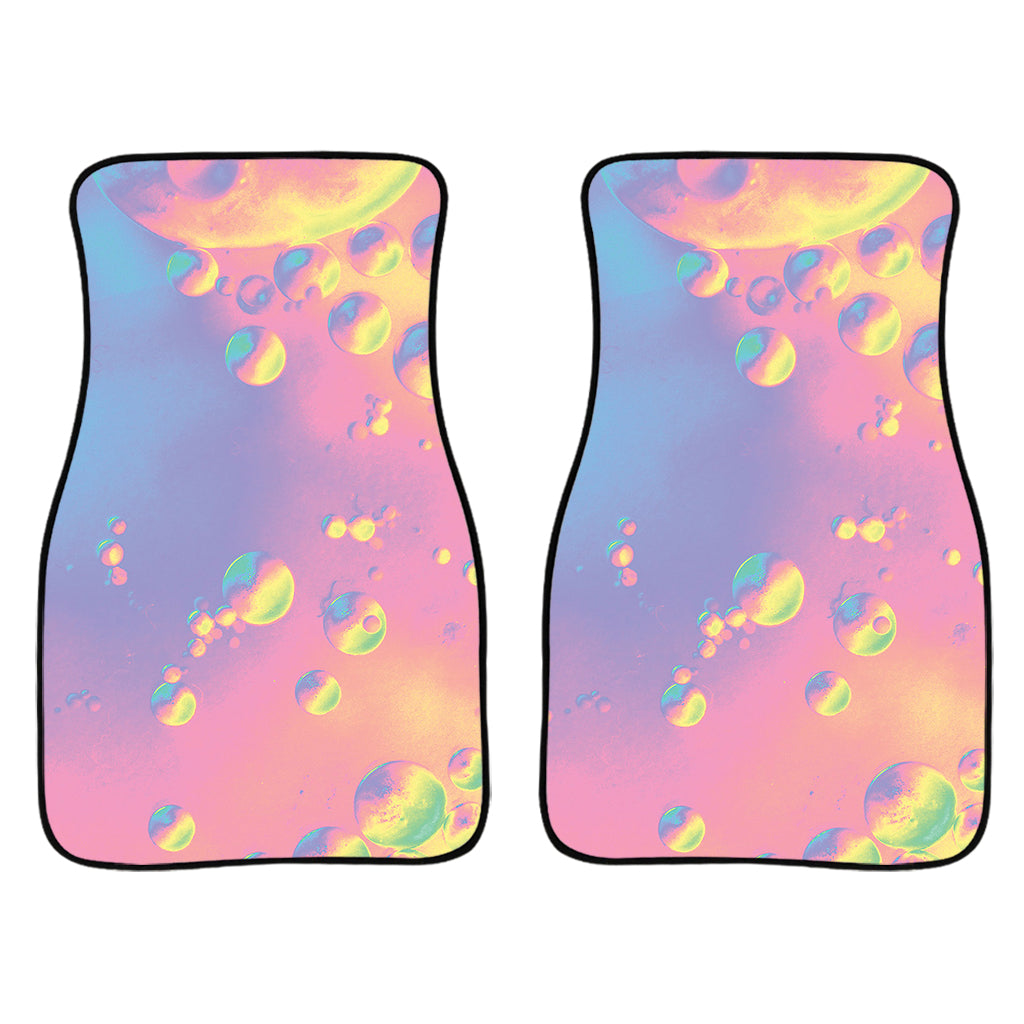 Pastel Acid Melt Print Front Car Floor Mats