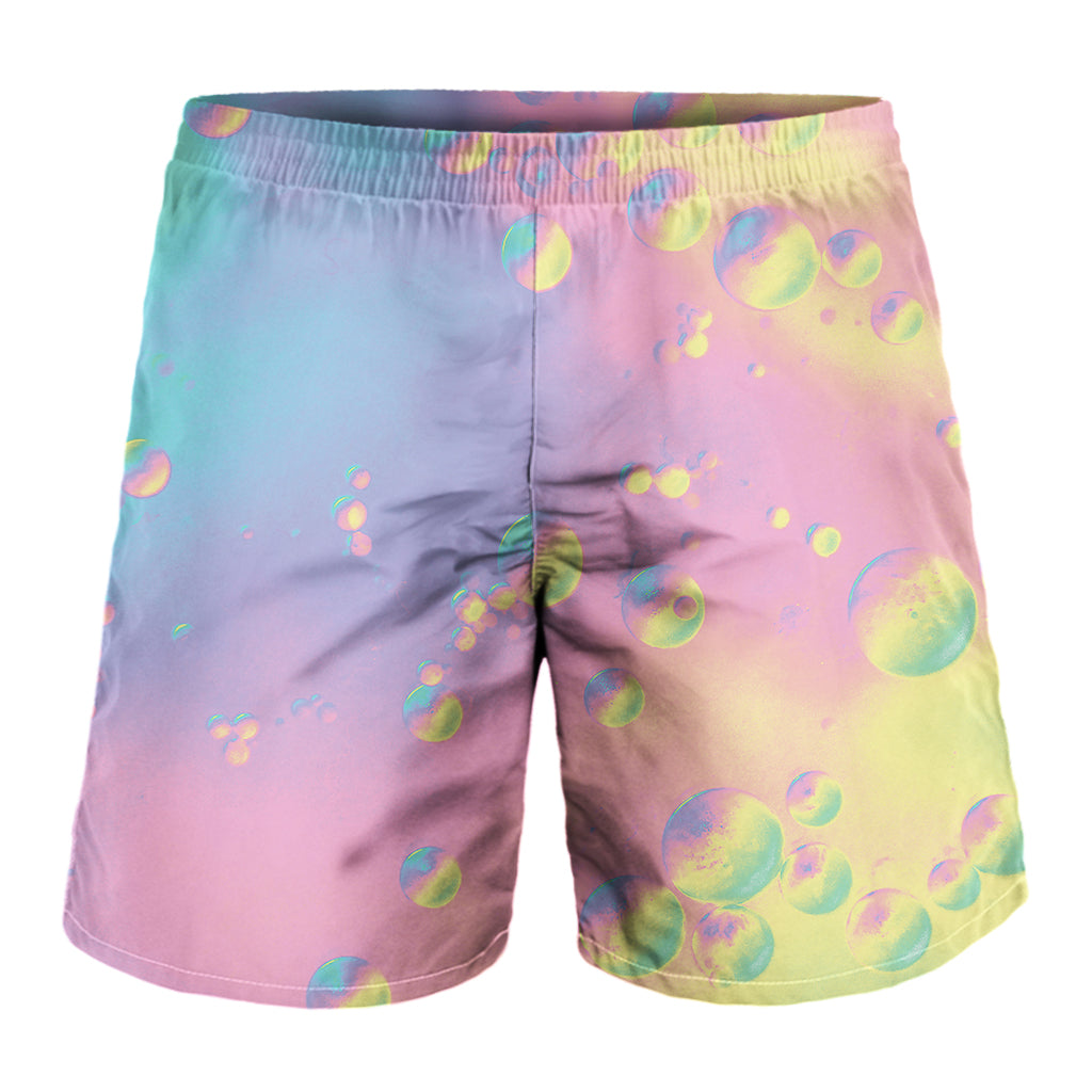 Pastel Acid Melt Print Men's Shorts