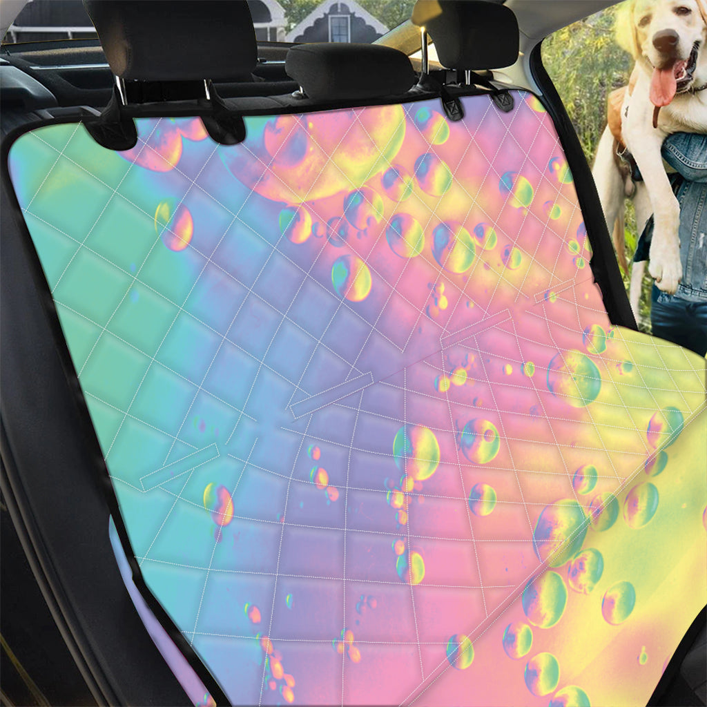 Pastel Acid Melt Print Pet Car Back Seat Cover