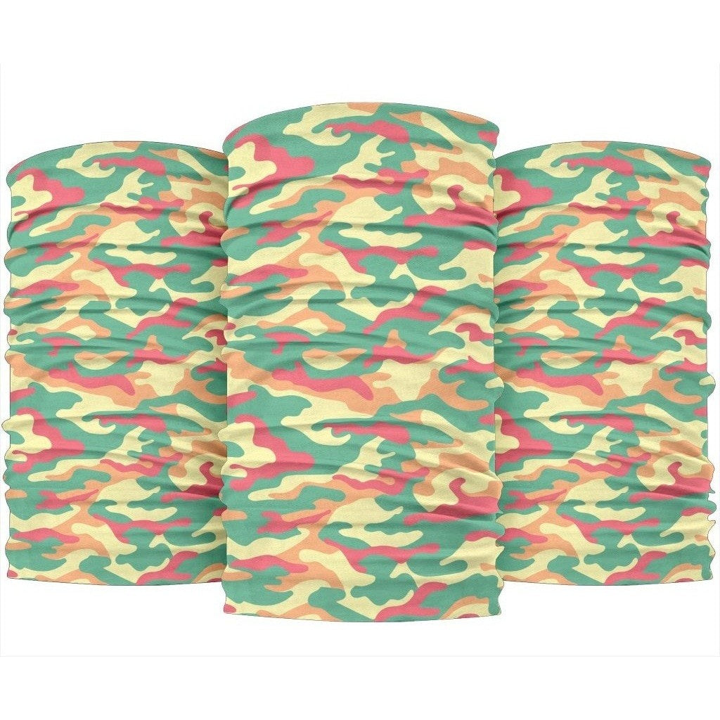 Pastel Camouflage Print 3-Pack Bandanas