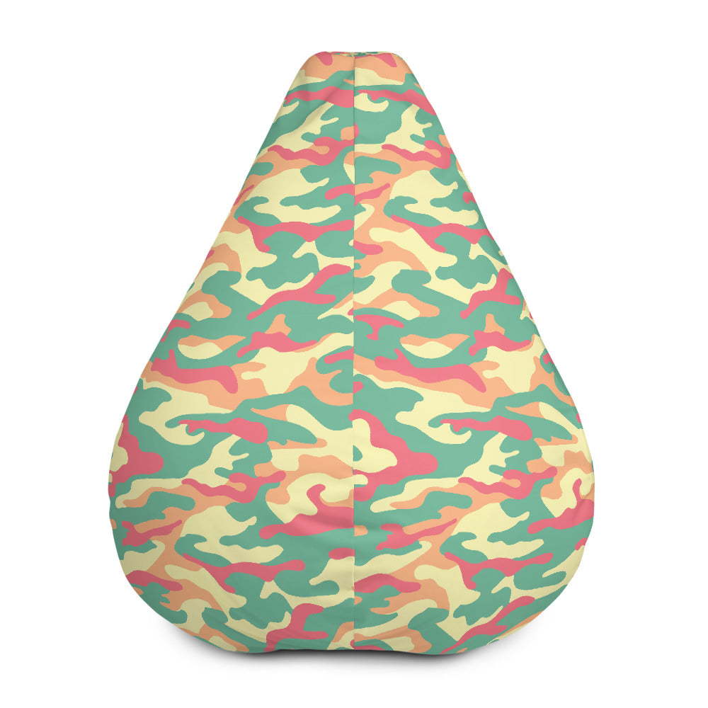 Pastel Camouflage Print Bean Bag Cover