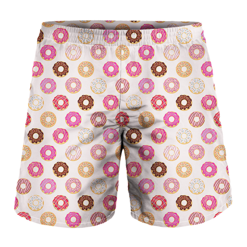 Pastel Donut Pattern Print Men's Shorts