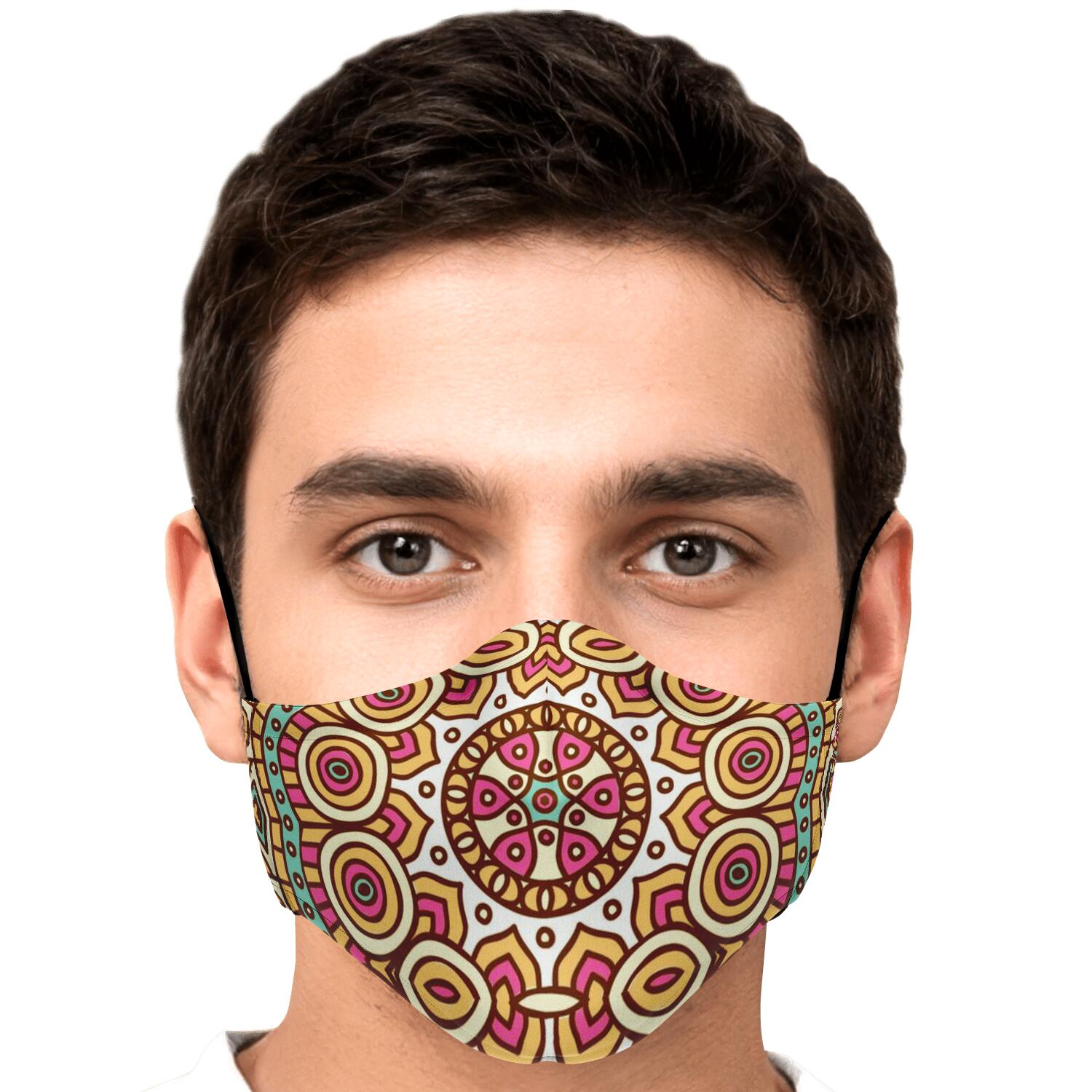 Pastel Ethnic Mandala Print Face Mask