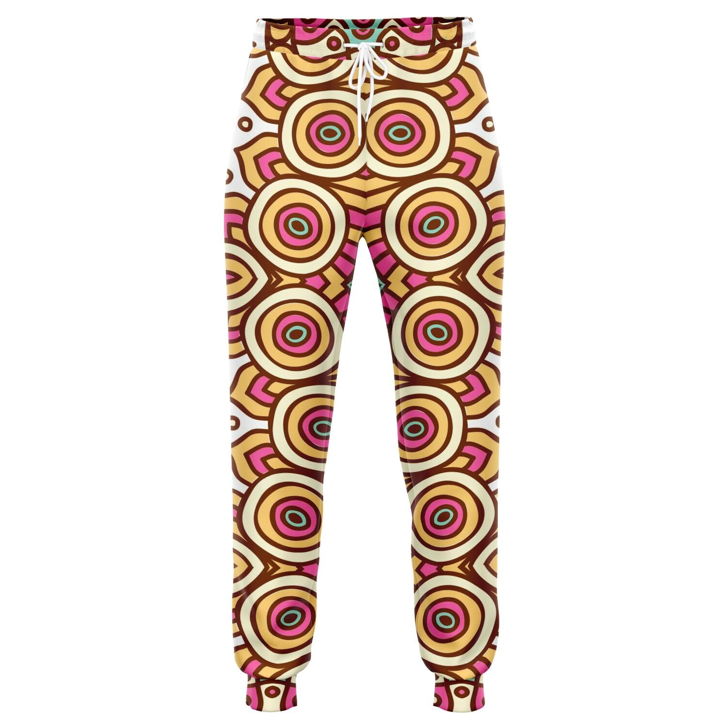 Pastel Ethnic Mandala Print Jogger Pants